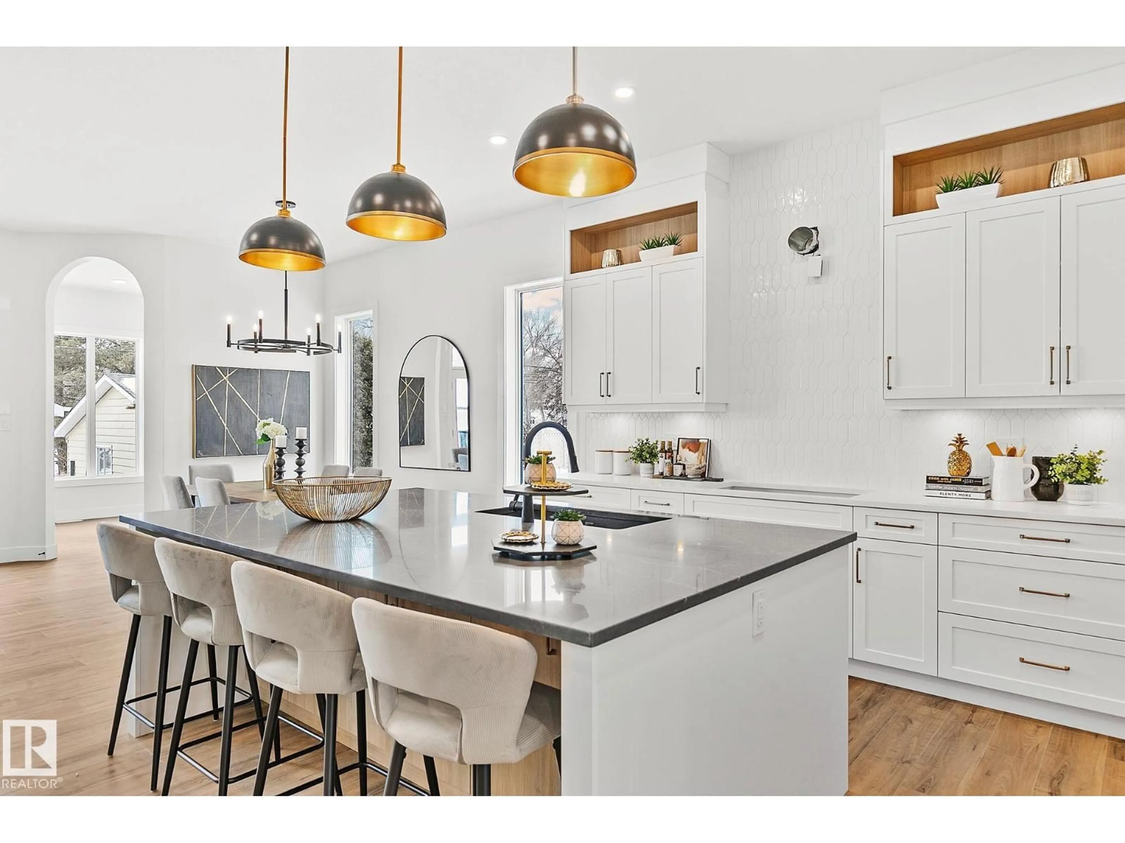 Open concept kitchen, unknown for NW - 11238 61 ST, Edmonton Alberta T5W4A5