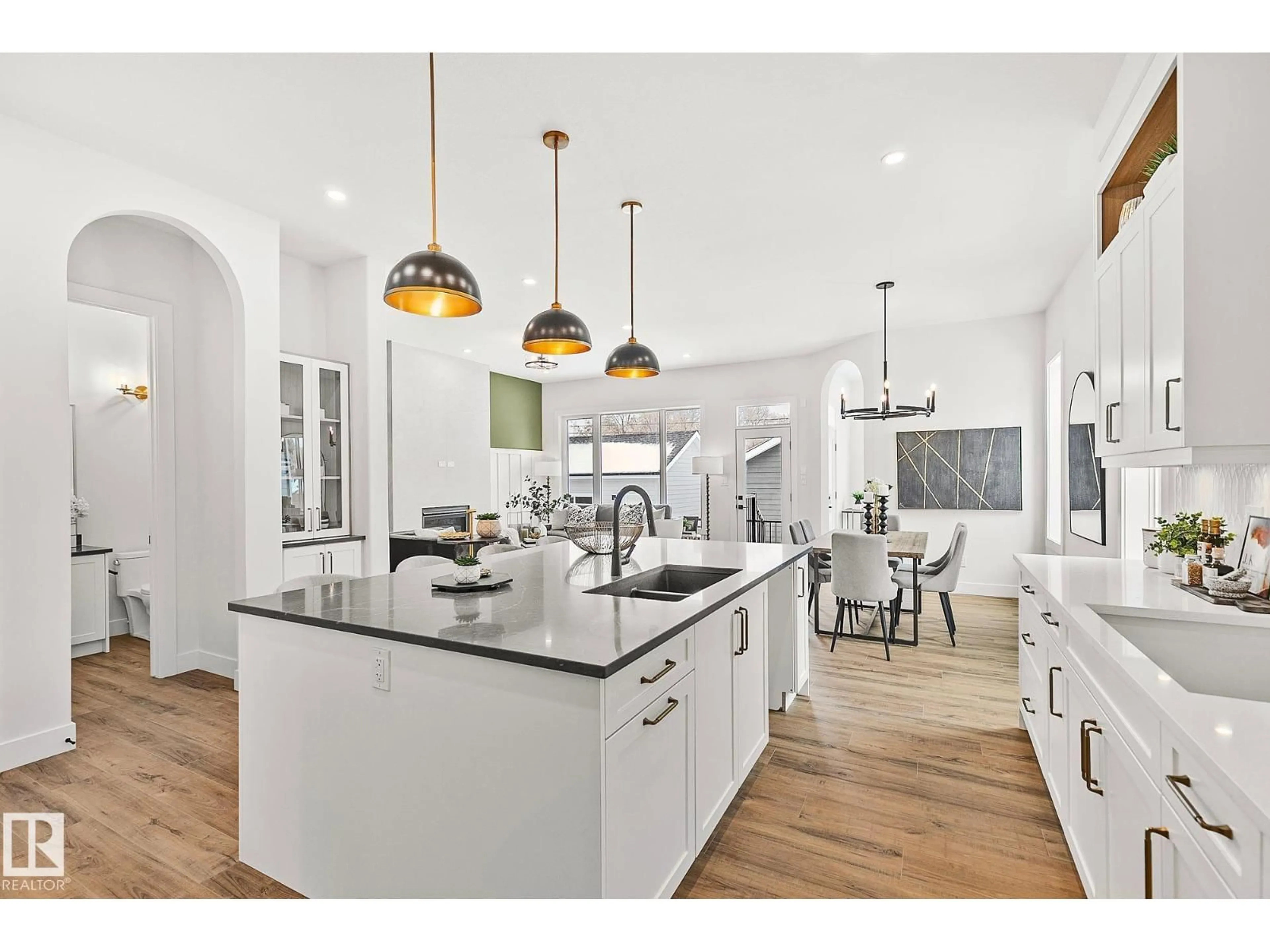 Open concept kitchen, unknown for NW - 11238 61 ST, Edmonton Alberta T5W4A5