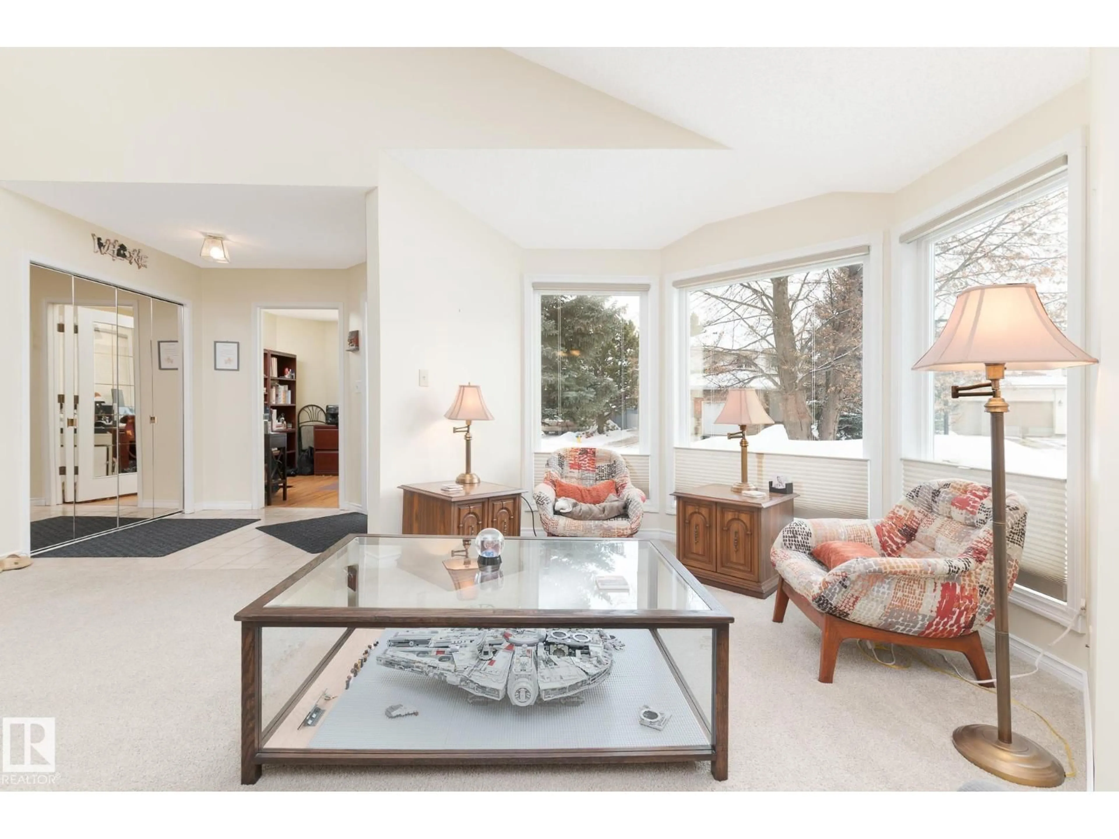 Living room with furniture, unknown for 613 WHISTON WD, Edmonton Alberta T6M2C3