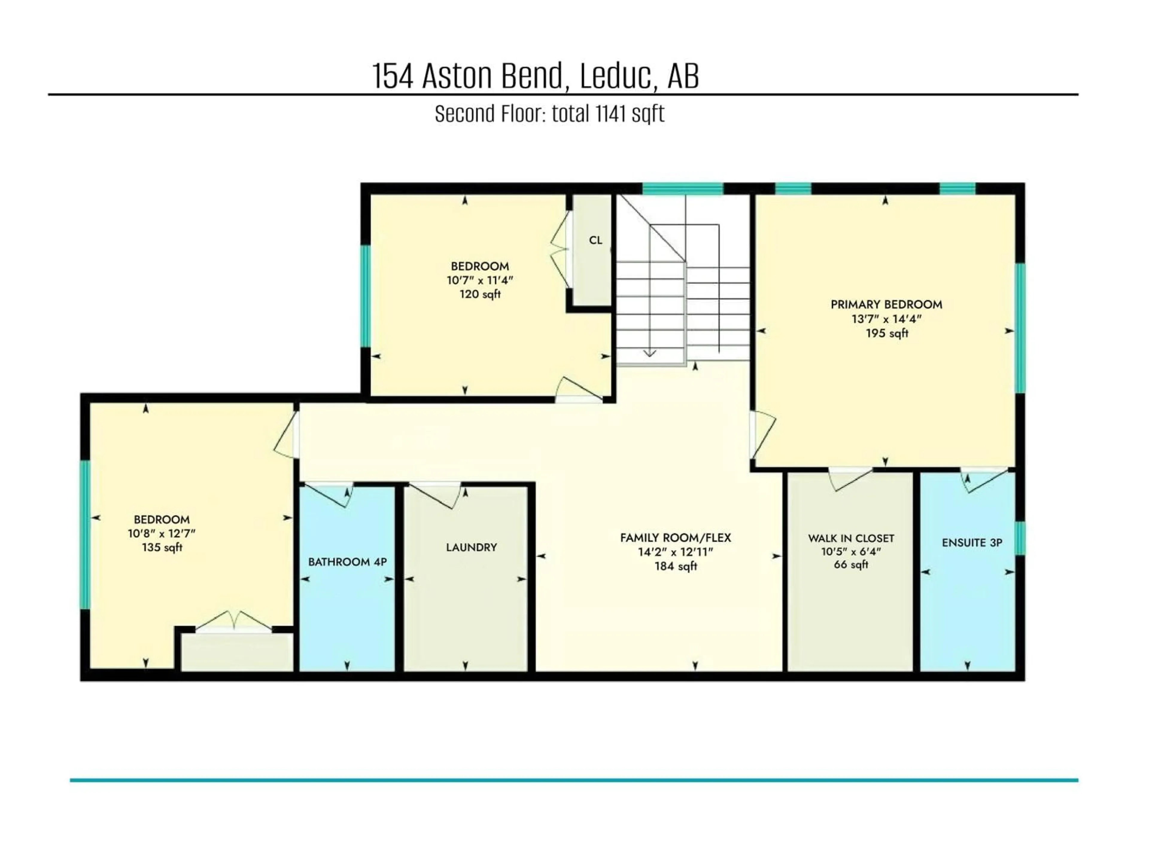 Floor plan for 154 ASTON BN, Leduc Alberta T9E1L9