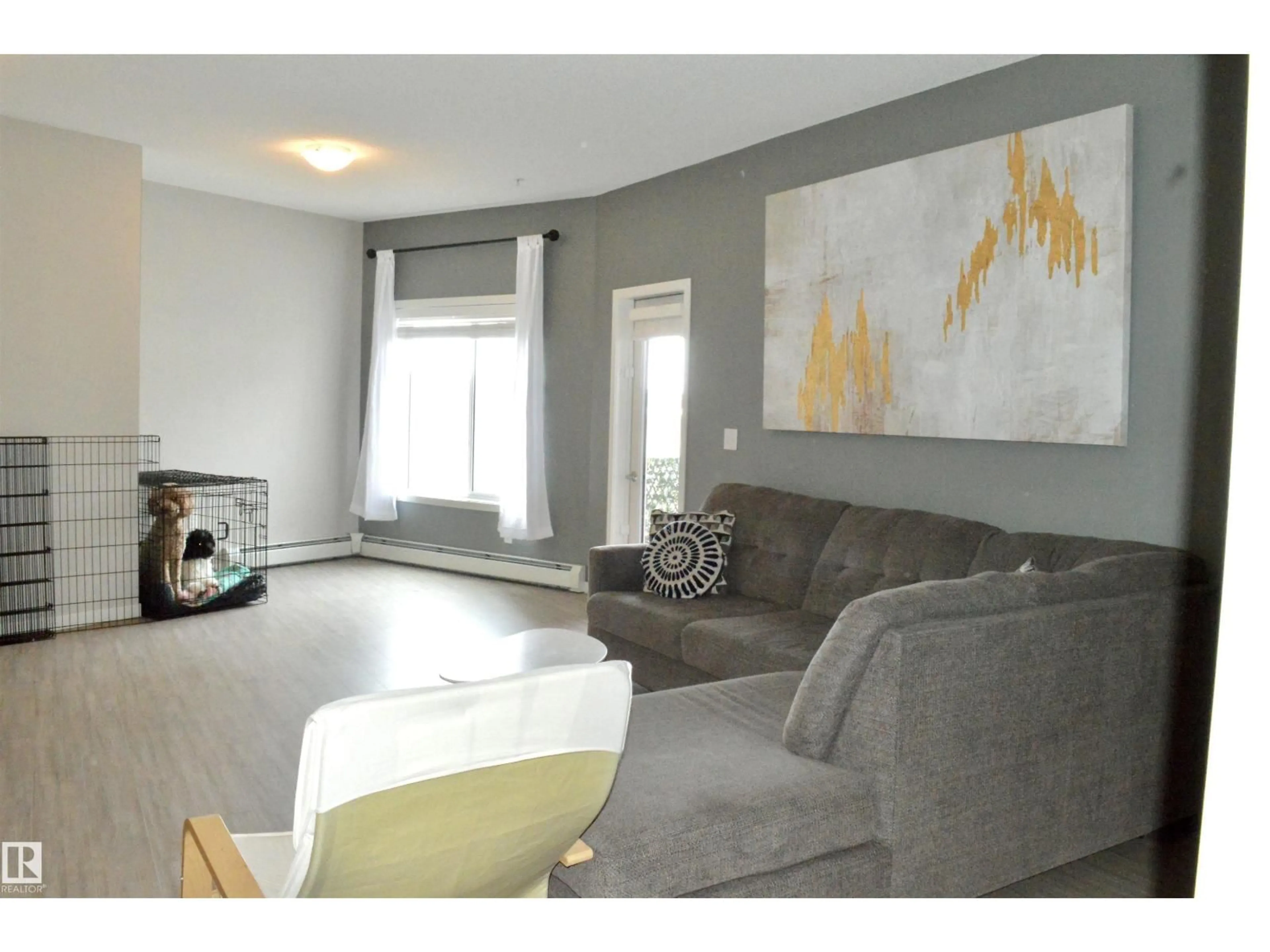 Living room with furniture, unknown for #437 - 1818 RUTHERFORD RD, Edmonton Alberta T6W2K6