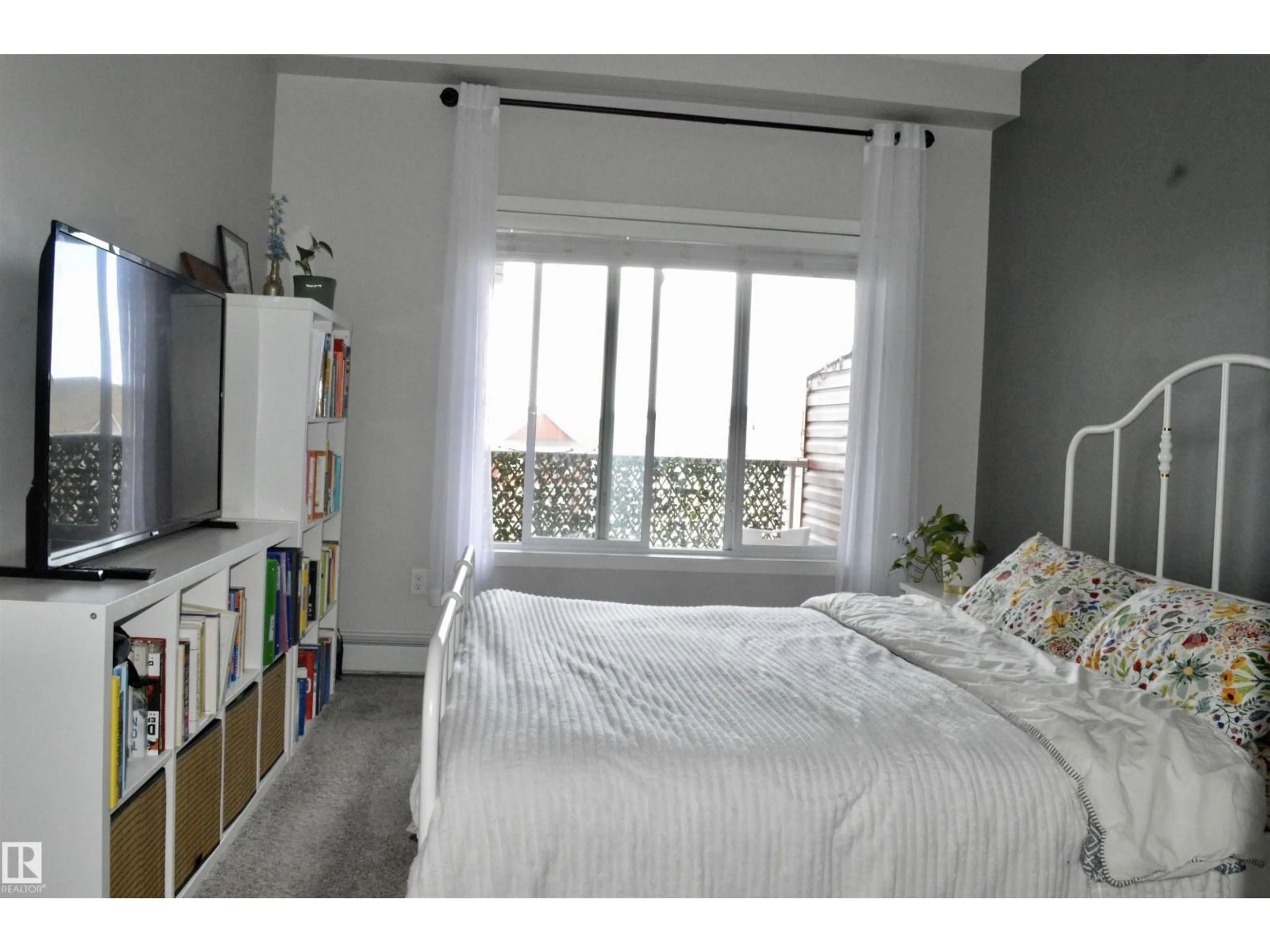 Bedroom with bed, unknown for #437 - 1818 RUTHERFORD RD, Edmonton Alberta T6W2K6