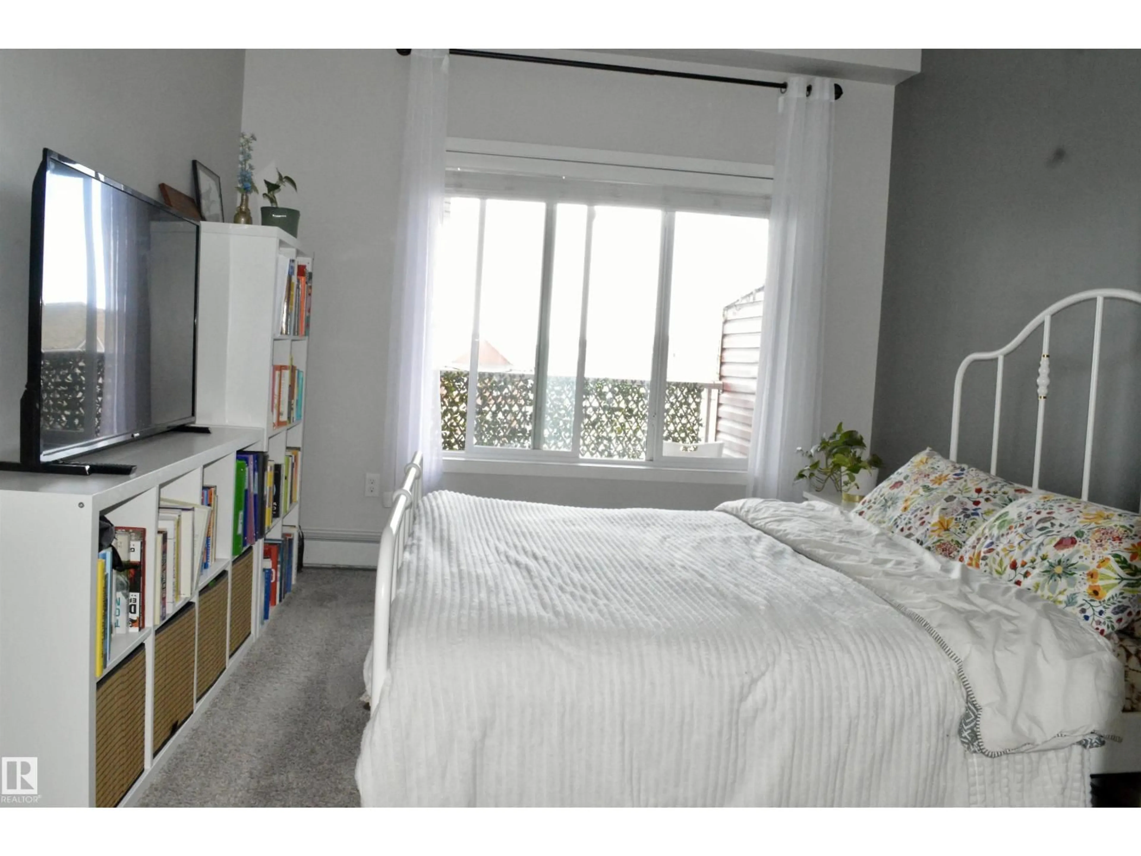 Bedroom with bed, unknown for #437 - 1818 RUTHERFORD RD, Edmonton Alberta T6W2K6