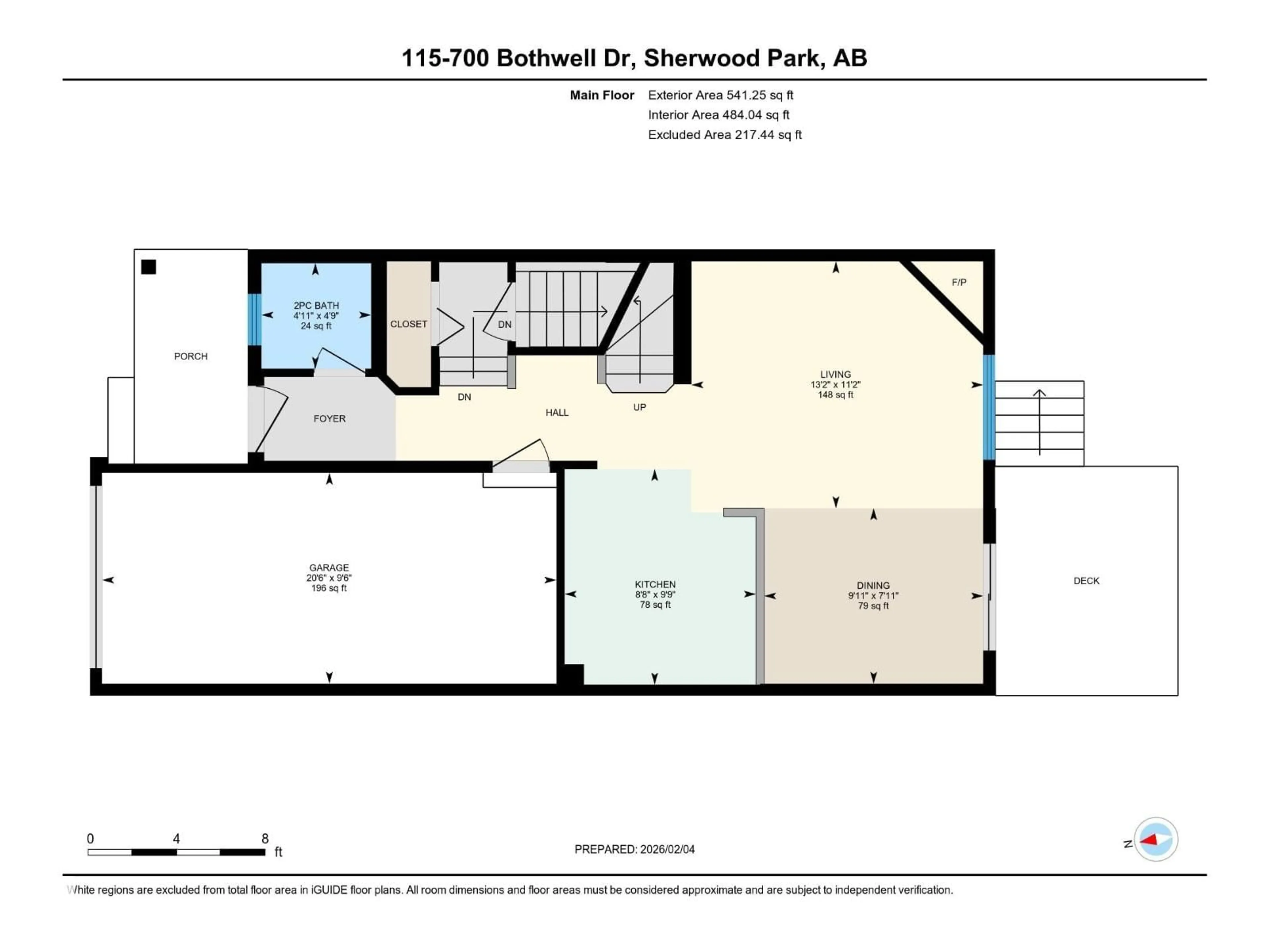 Floor plan for #115 - 700 BOTHWELL DR, Sherwood Park Alberta T8H2W3