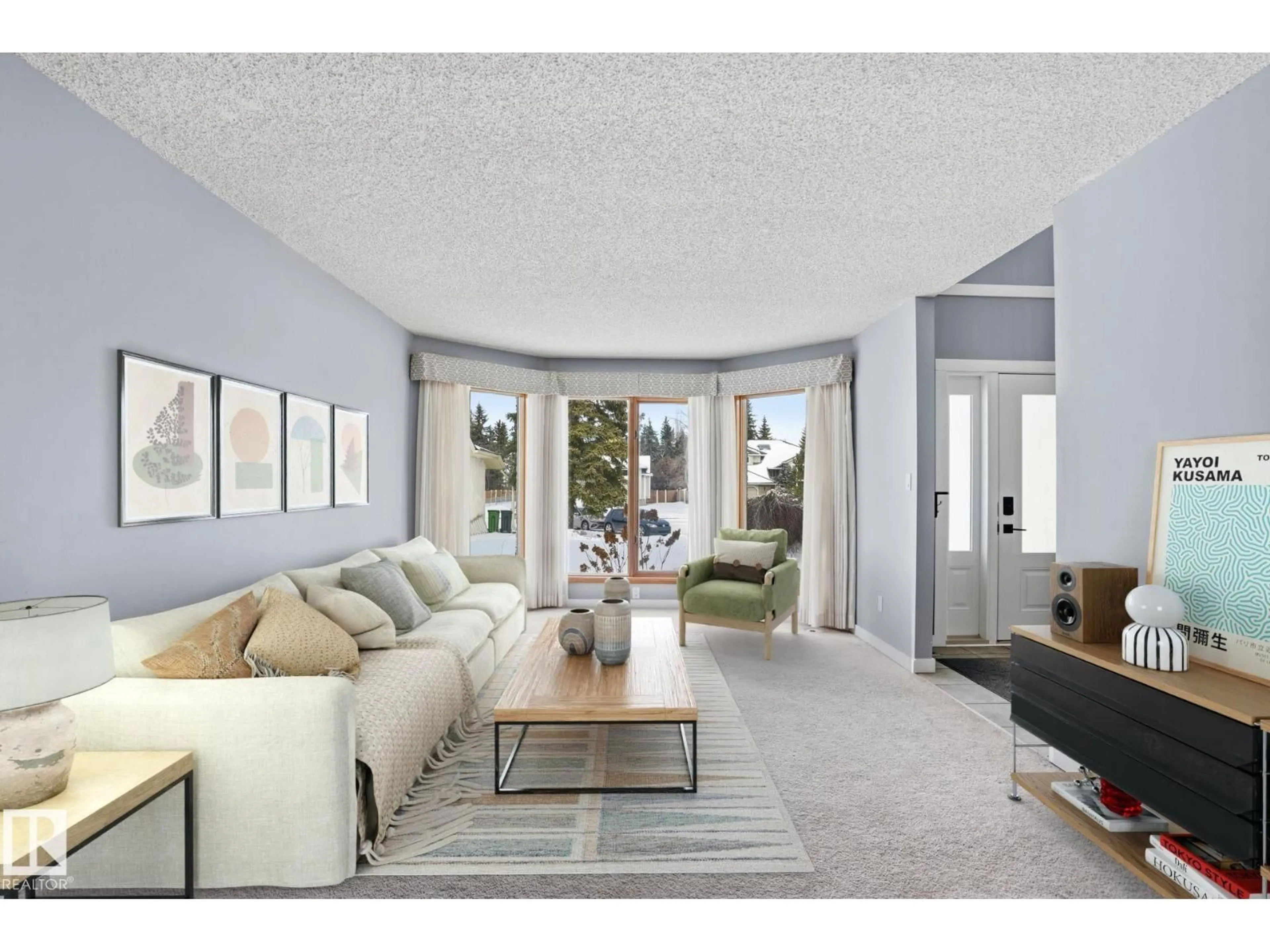 Living room with furniture, unknown for 11019 10 AV, Edmonton Alberta T6J6N4