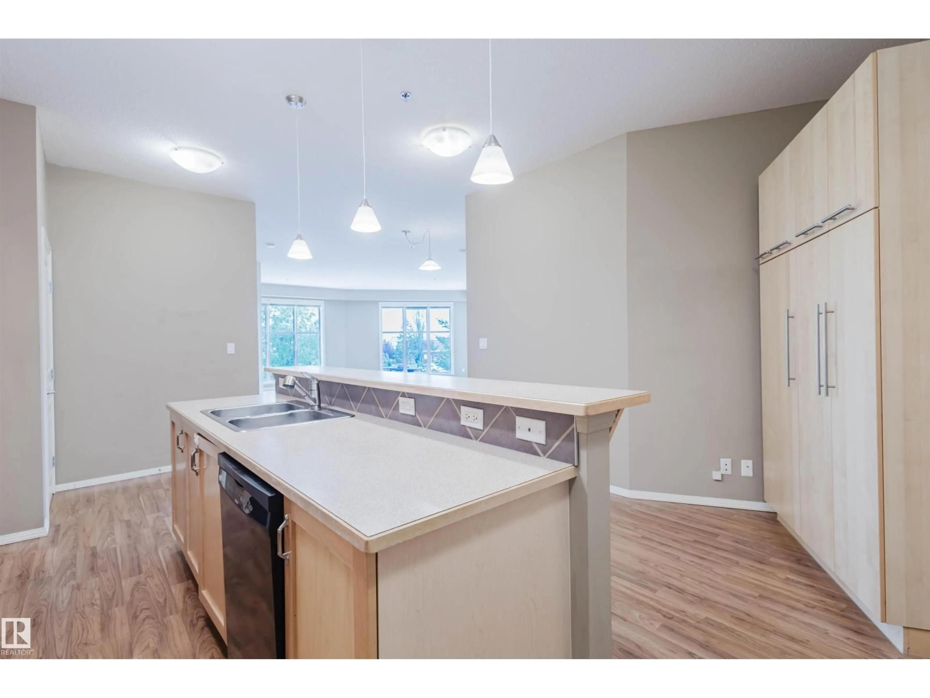 Open concept kitchen, unknown for #223 - 4831 104A ST, Edmonton Alberta T6H0R5