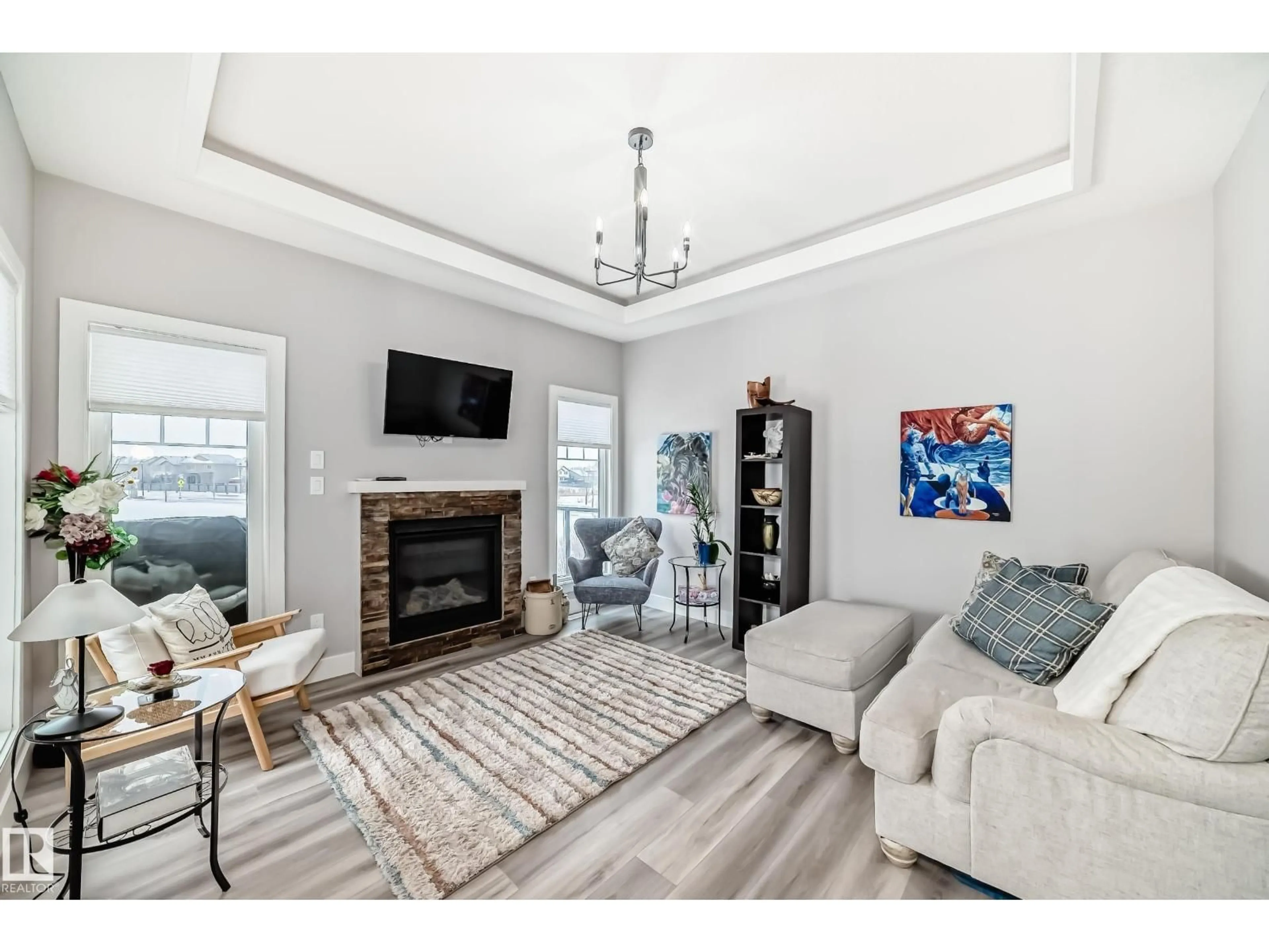 Living room with furniture, unknown for 139 KIDD CR, Leduc Alberta T9E1N6