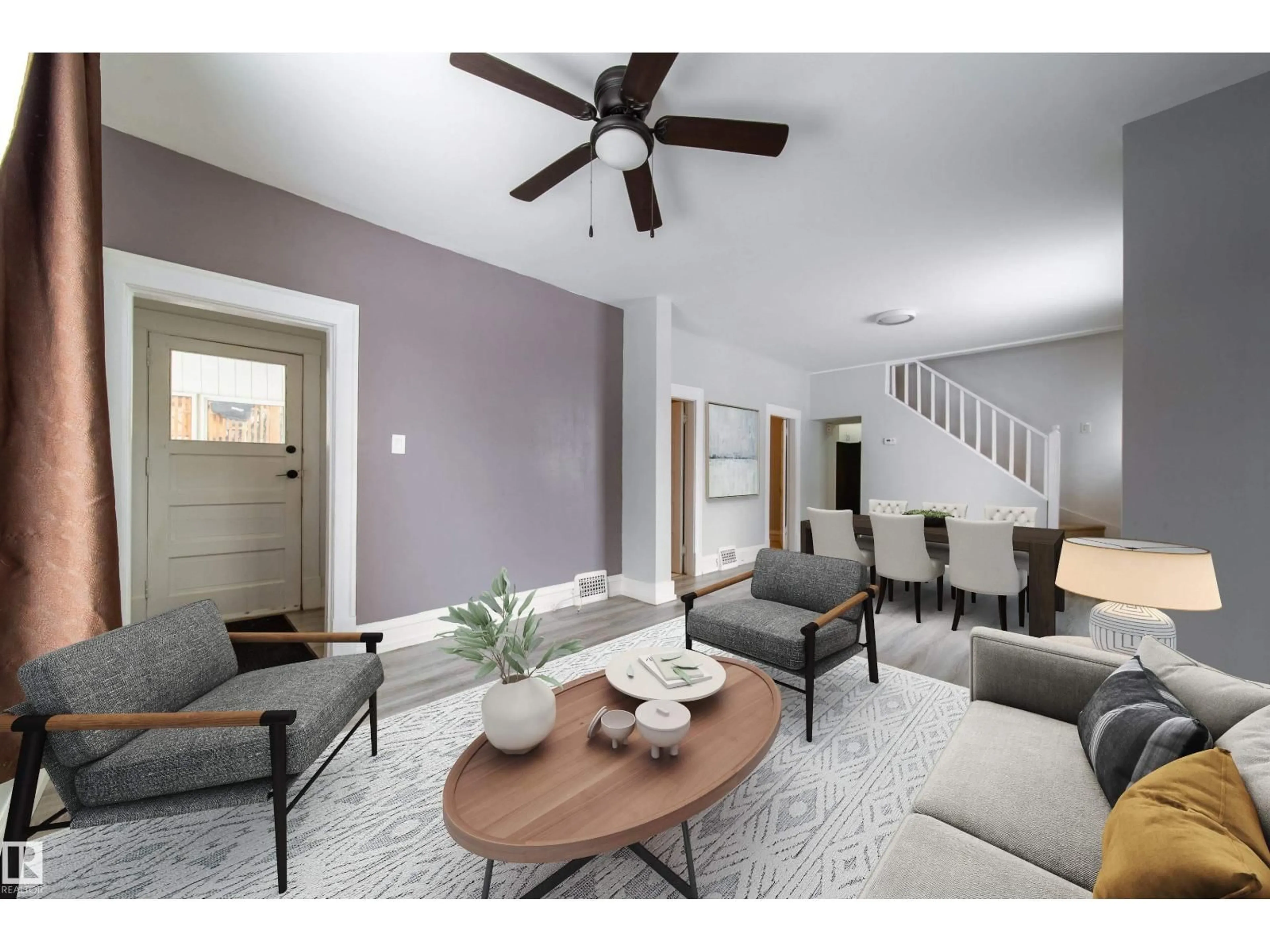 Living room with furniture, unknown for 10803 93 ST, Edmonton Alberta T5H1Y7