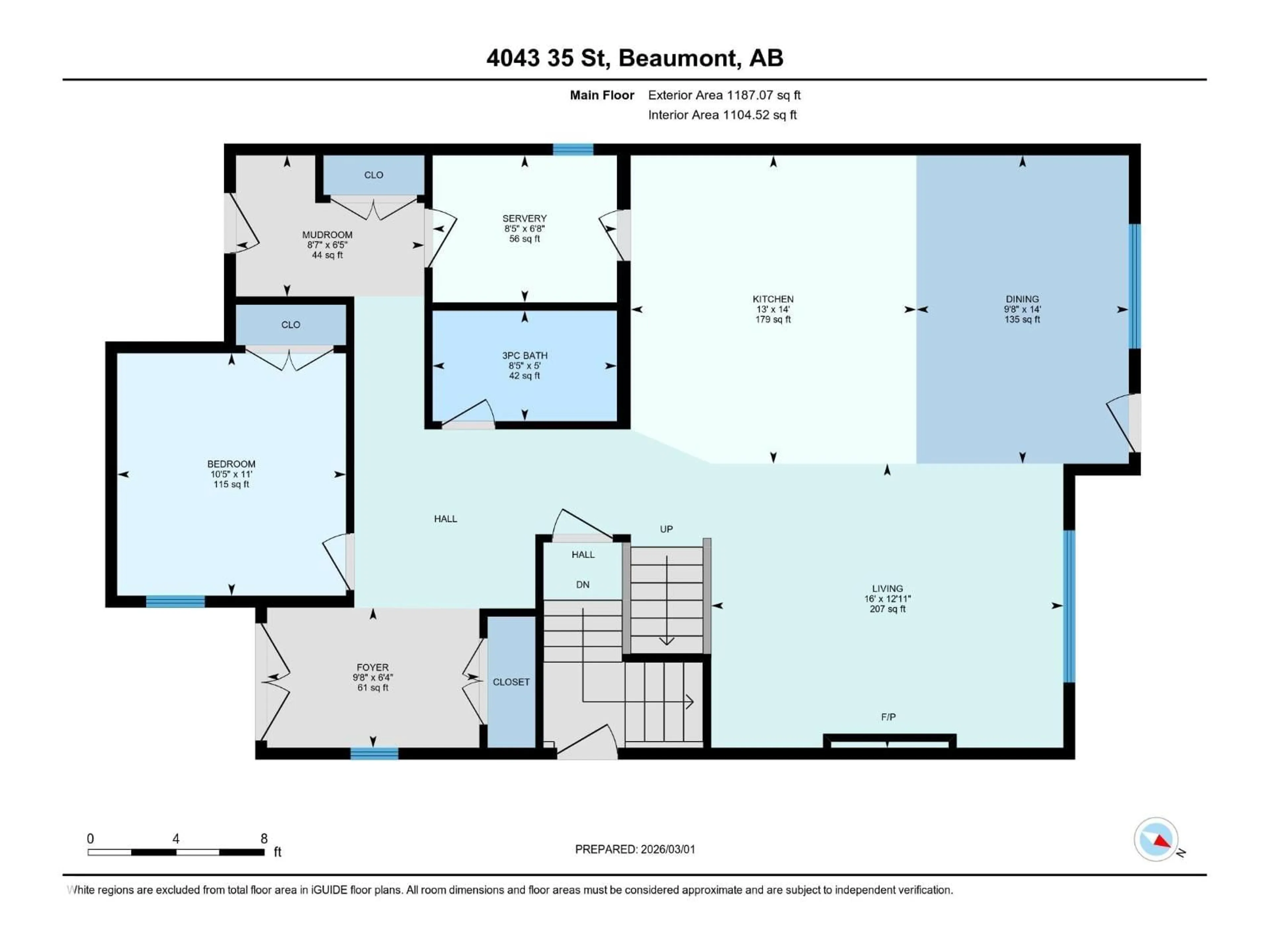 Floor plan for 4403 35 ST, Beaumont Alberta T4X3G9