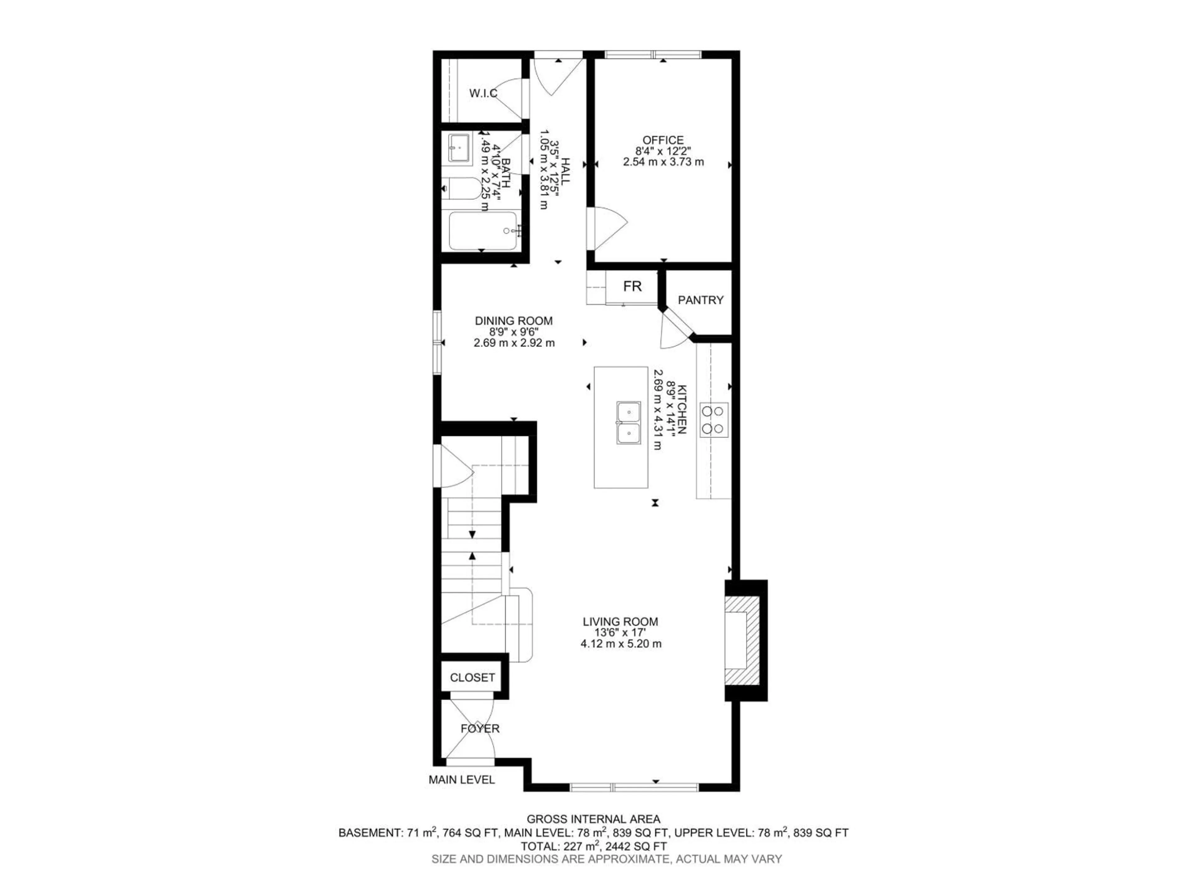Floor plan for NW - 10723 70 AV, Edmonton Alberta T6H2G4