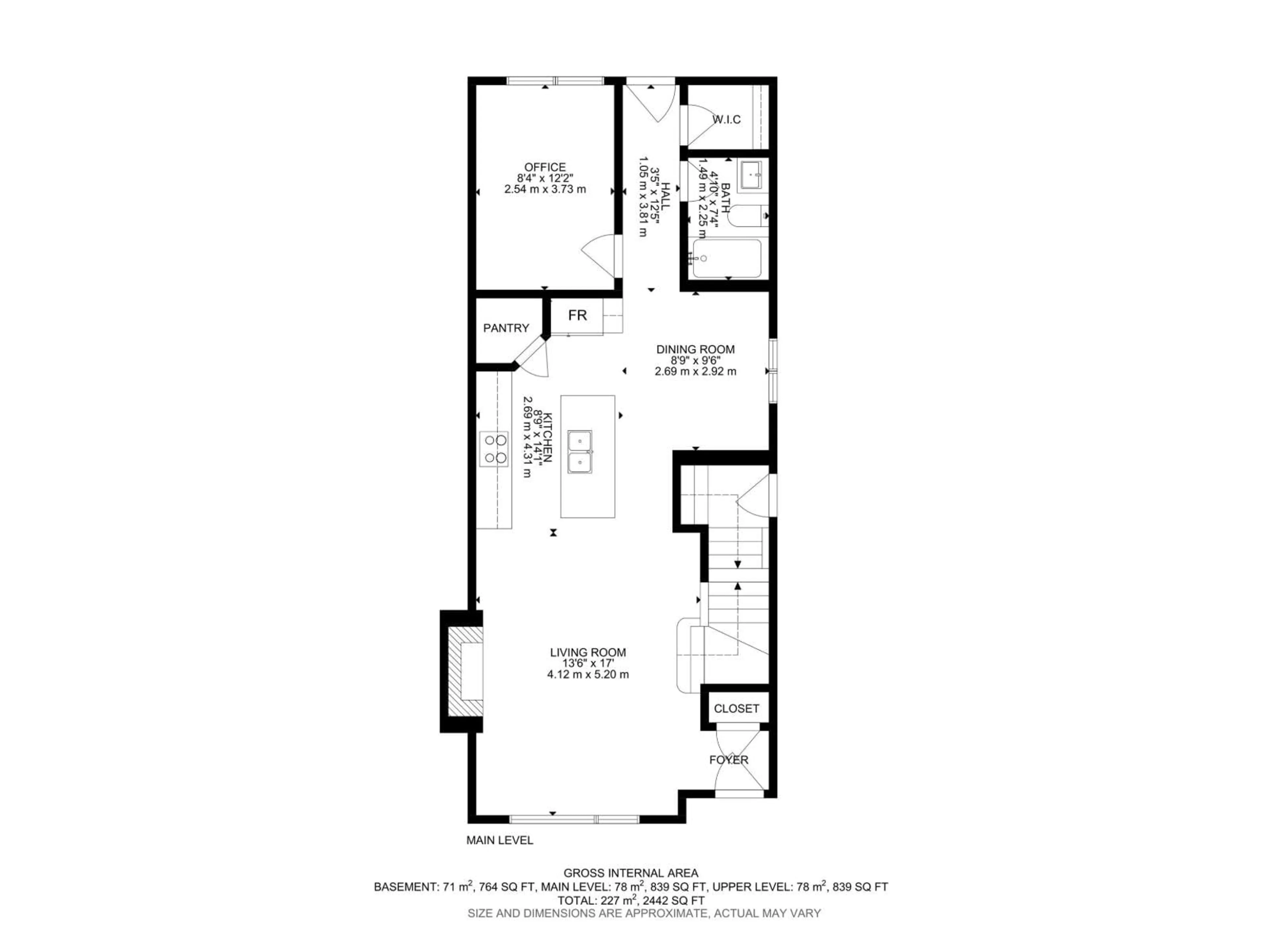 Floor plan for 10725 70 AV, Edmonton Alberta T6H2G4