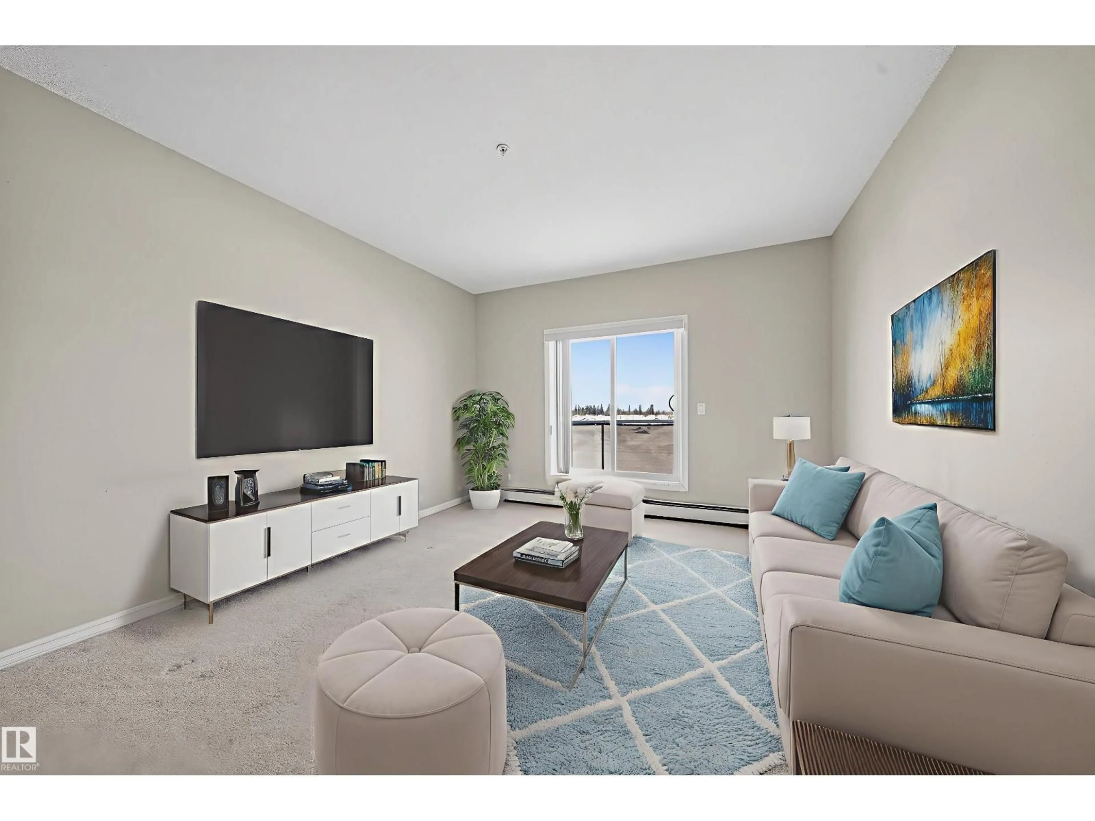 Living room with furniture, unknown for 263 - 434 MACEWAN RD, Edmonton Alberta T6W0C4