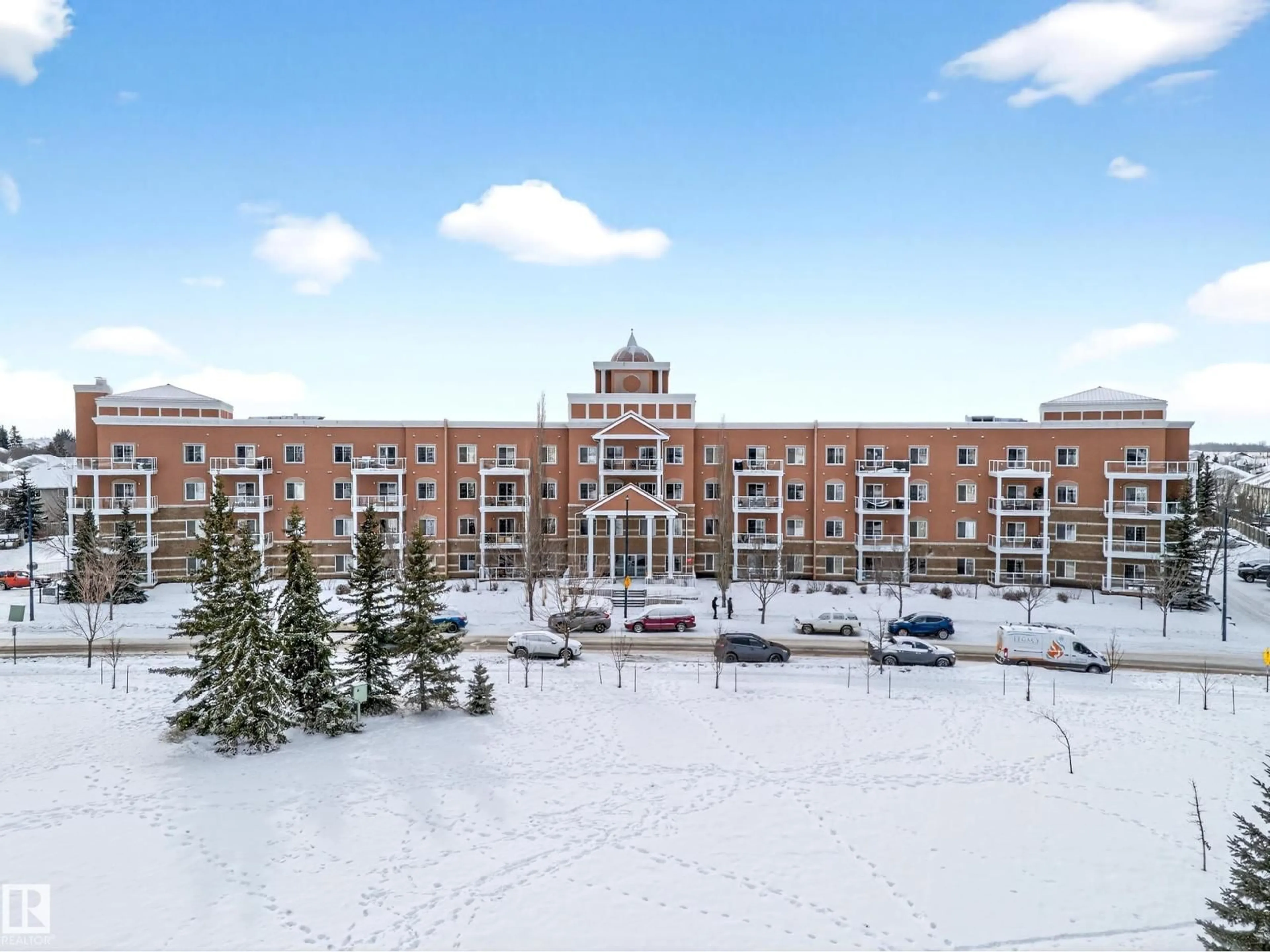 A pic from outside/outdoor area/front of a property/back of a property/a pic from drone, building for 263 - 434 MACEWAN RD, Edmonton Alberta T6W0C4