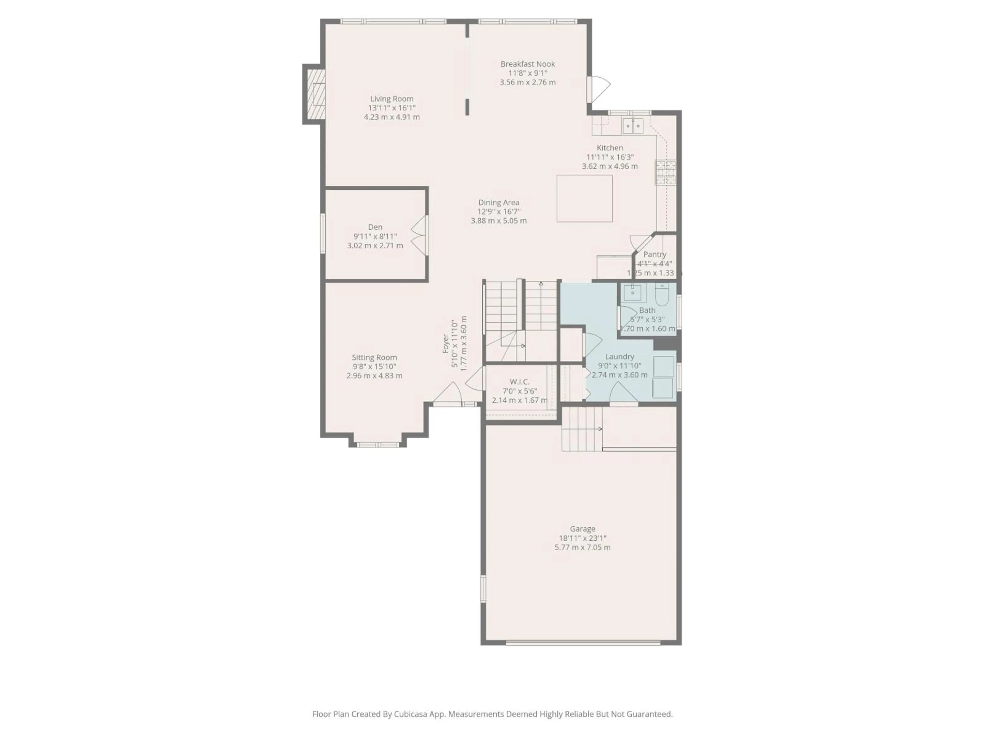 Floor plan for 412 COWAN, Sherwood Park Alberta T8H0E6