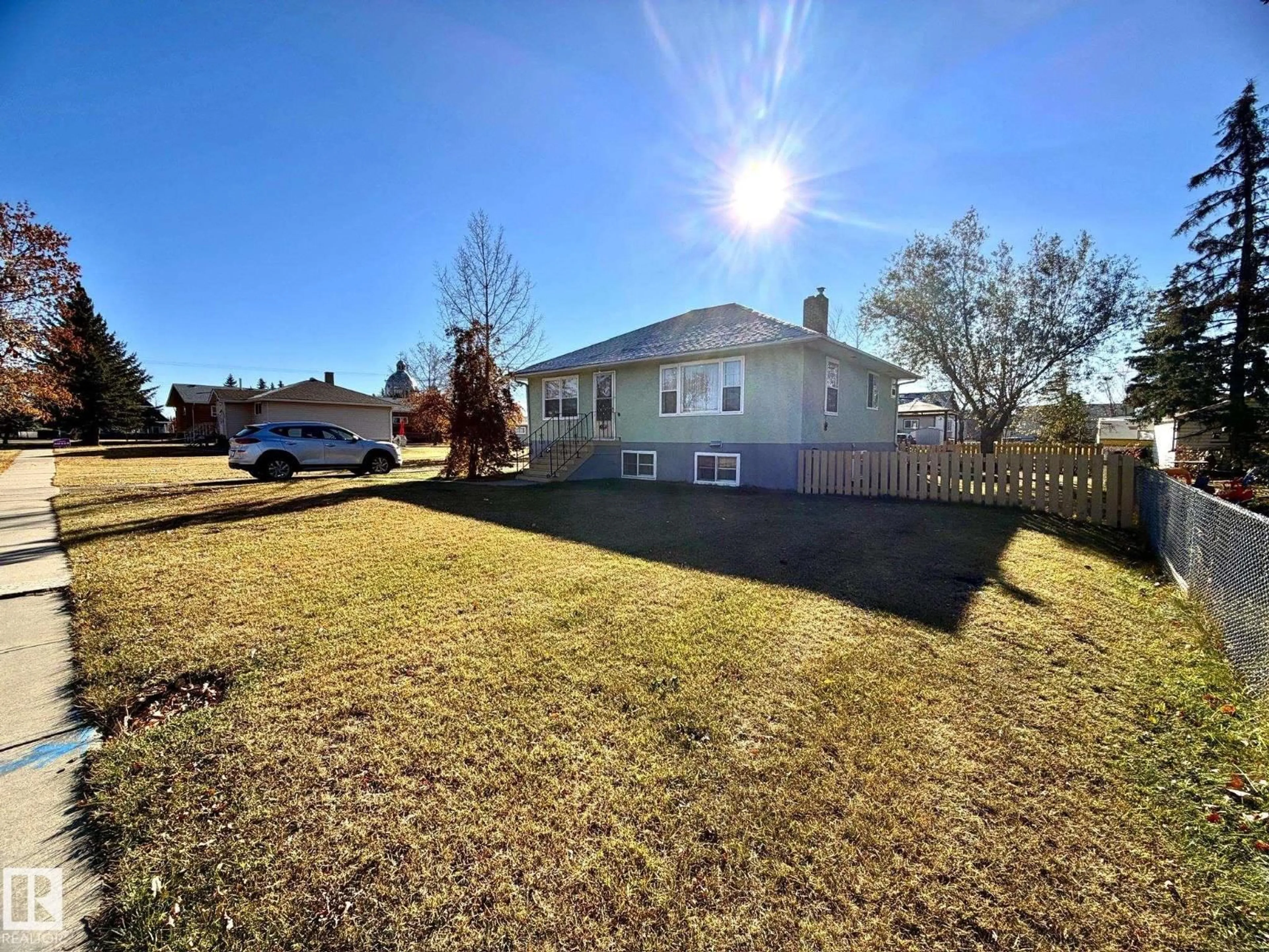 A pic from outside/outdoor area/front of a property/back of a property/a pic from drone, street for 4811 51 AV, Lamont Alberta T0B2R0