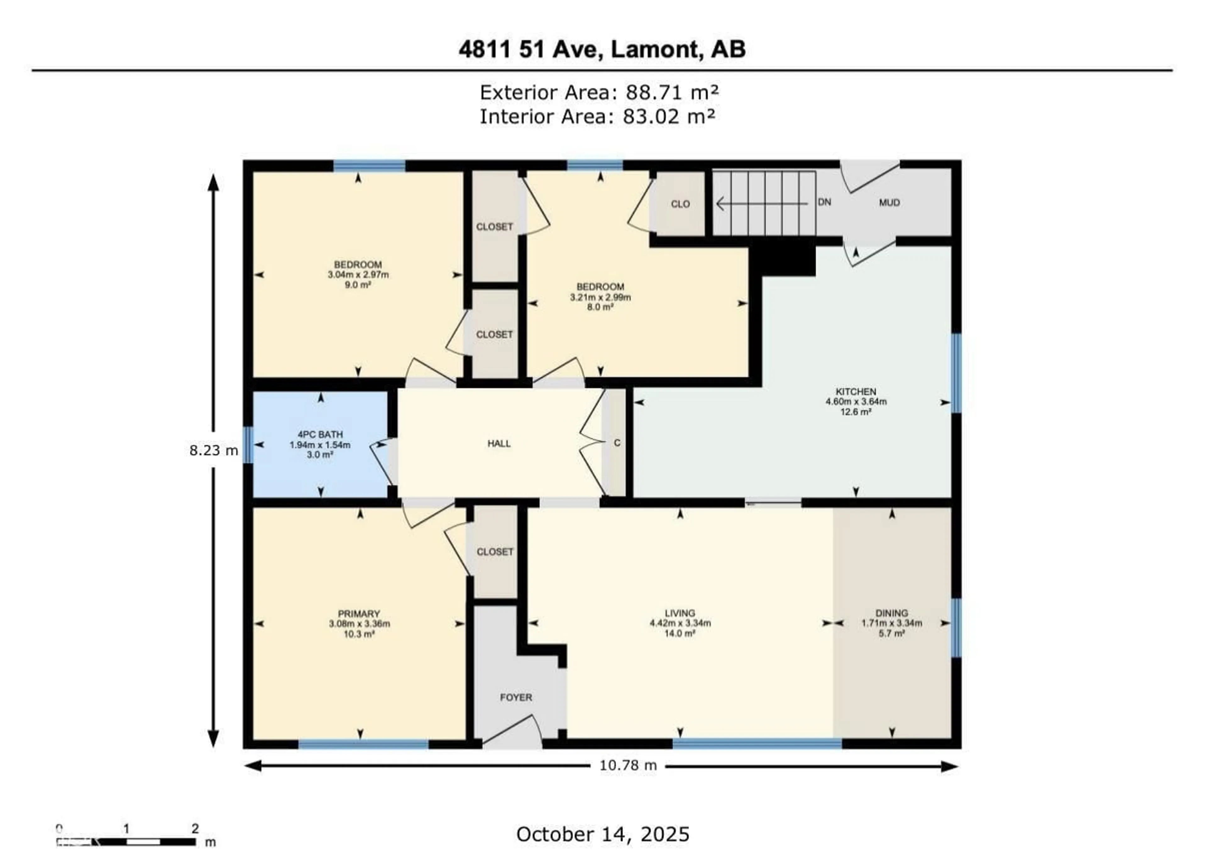 Floor plan for 4811 51 AV, Lamont Alberta T0B2R0