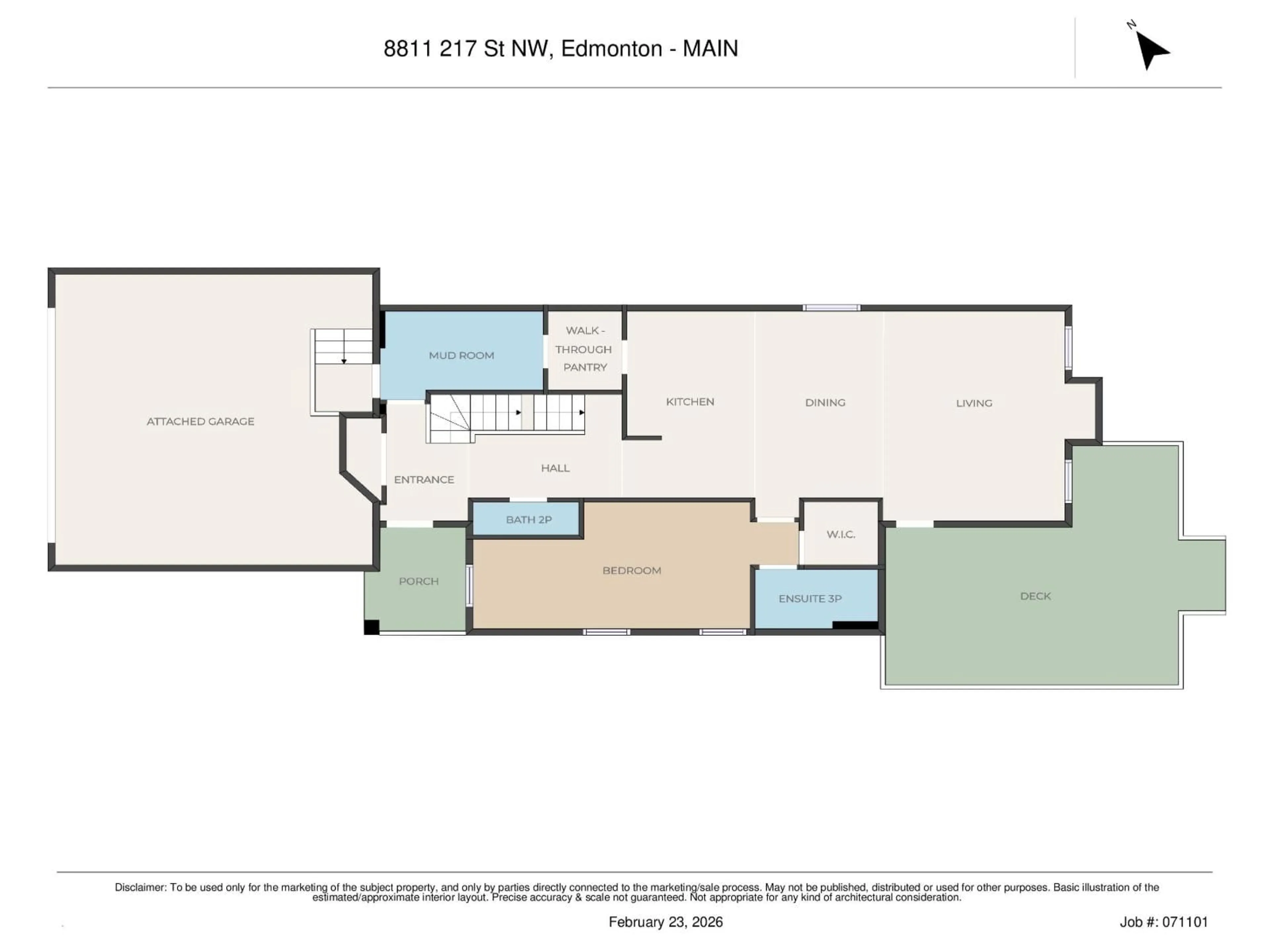 Floor plan for NW - 8811 217 ST, Edmonton Alberta T5T4R4