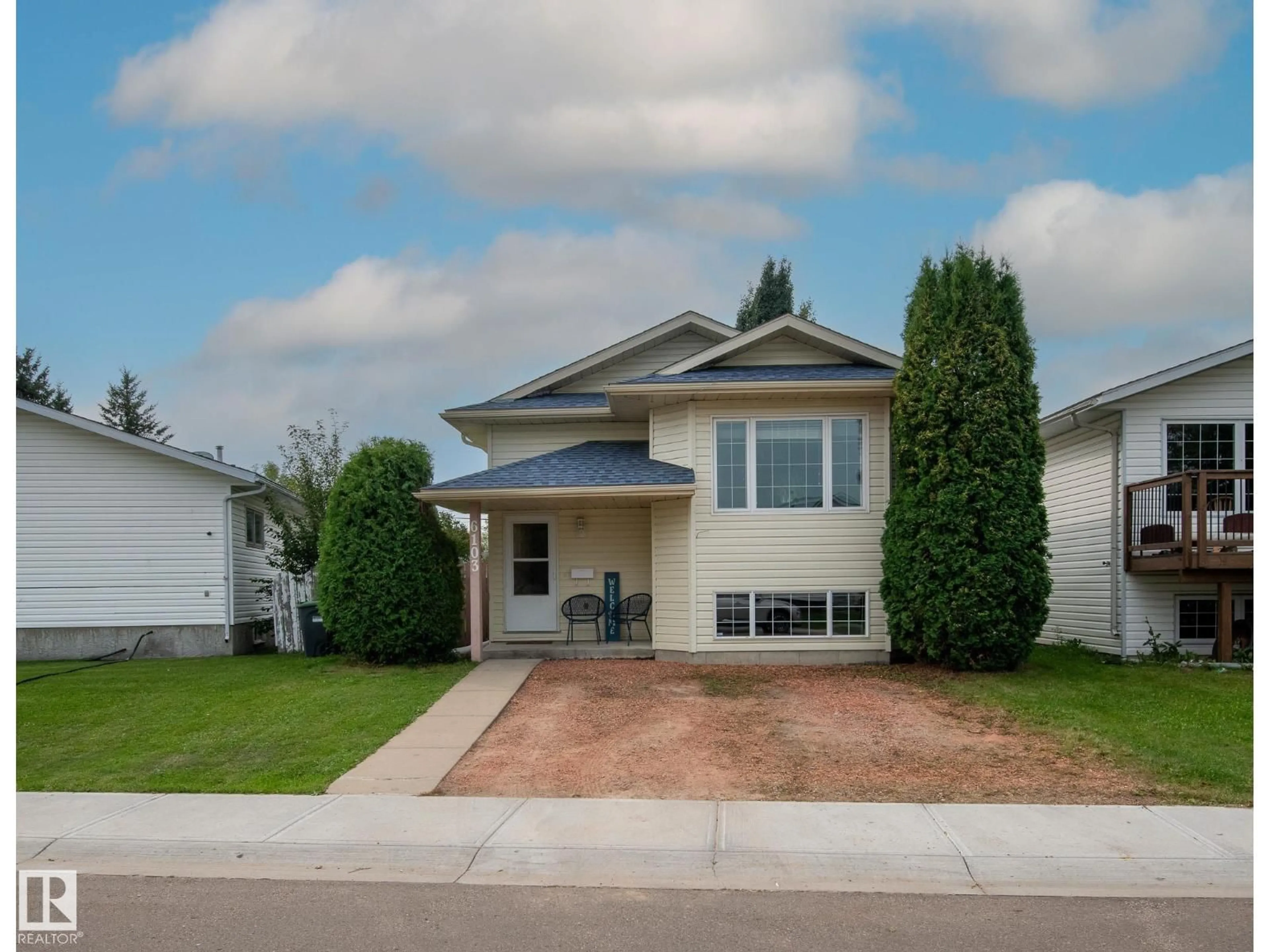 Home with vinyl exterior material, street for 6103 53 AV, Cold Lake Alberta T9M1V5