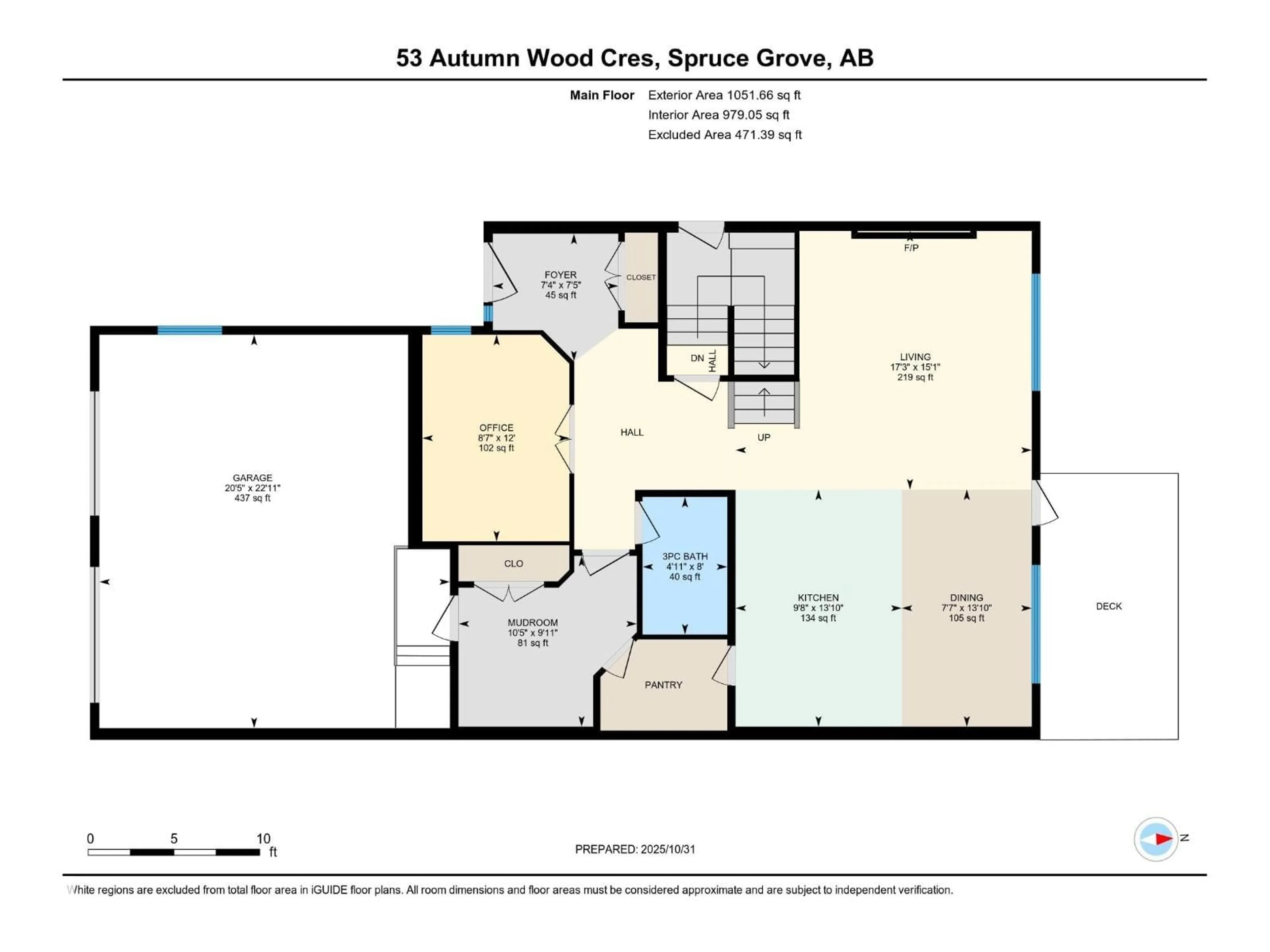 Floor plan for 53 AUTUMNWOOD CR, Spruce Grove Alberta T7X0J3