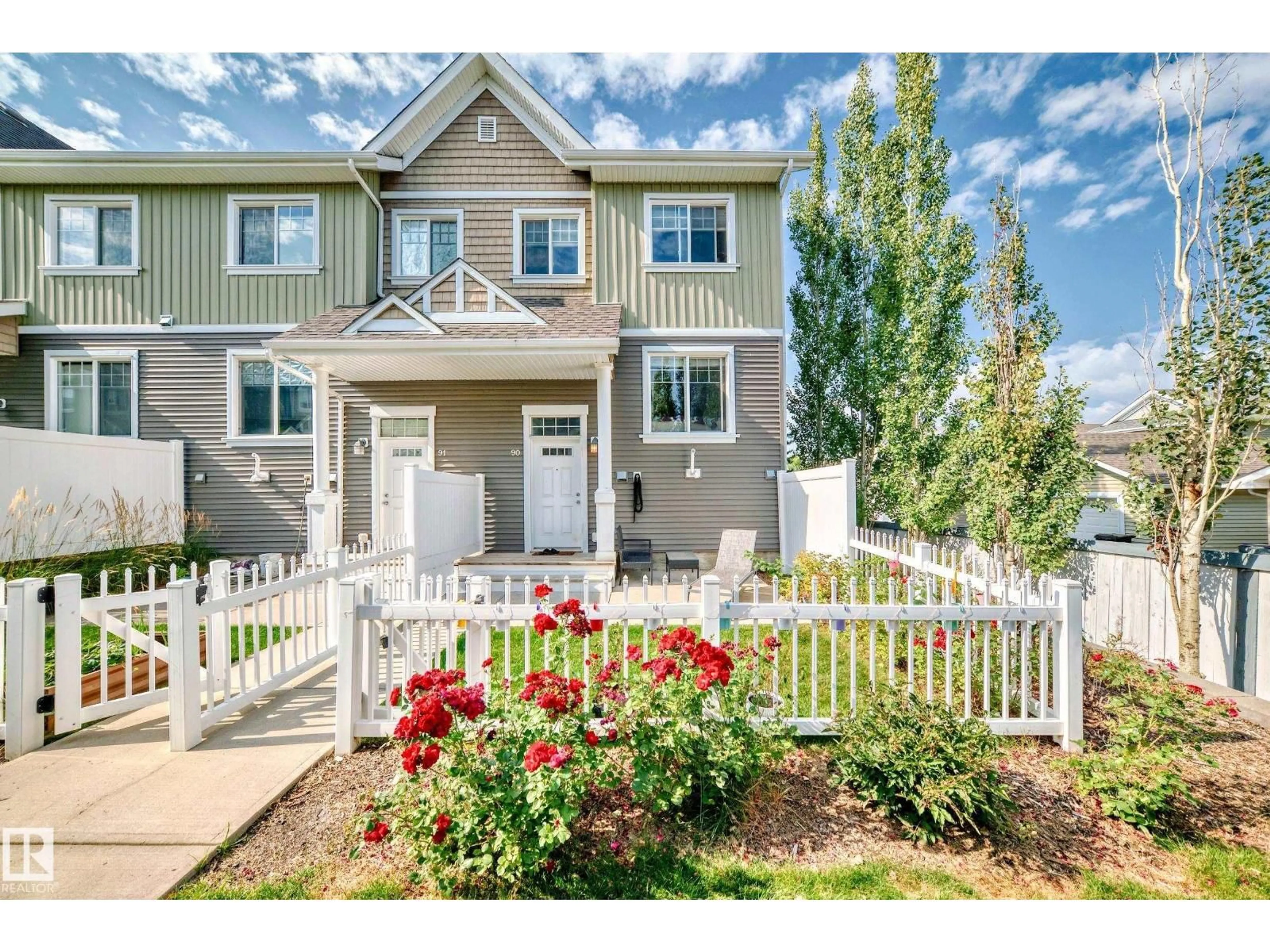 Home with vinyl exterior material, street for #90 - 4050 SAVARYN DR, Edmonton Alberta T6X1R8