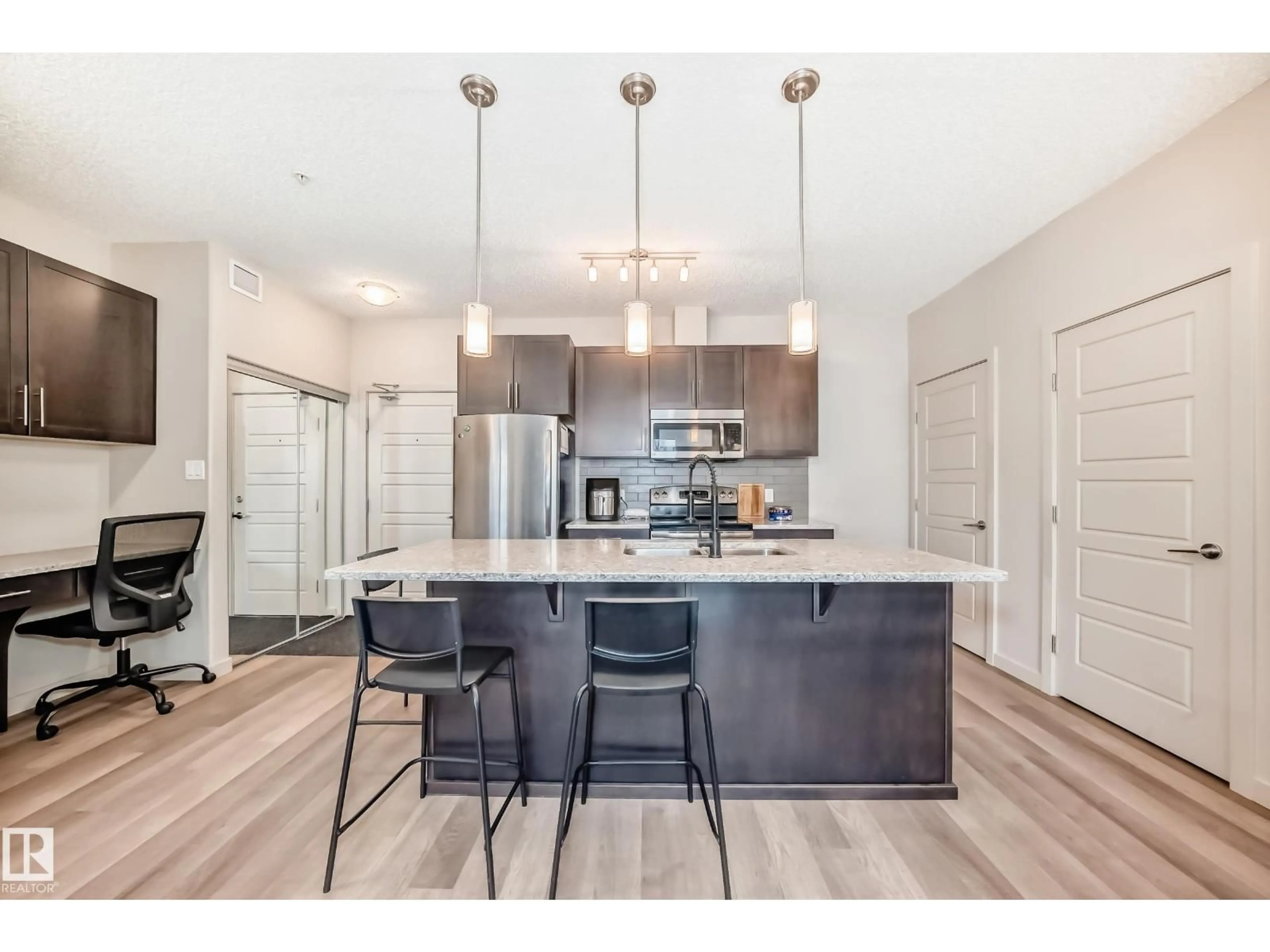 Open concept kitchen, unknown for #108 - 1144 ADAMSON DR, Edmonton Alberta T6W2X7