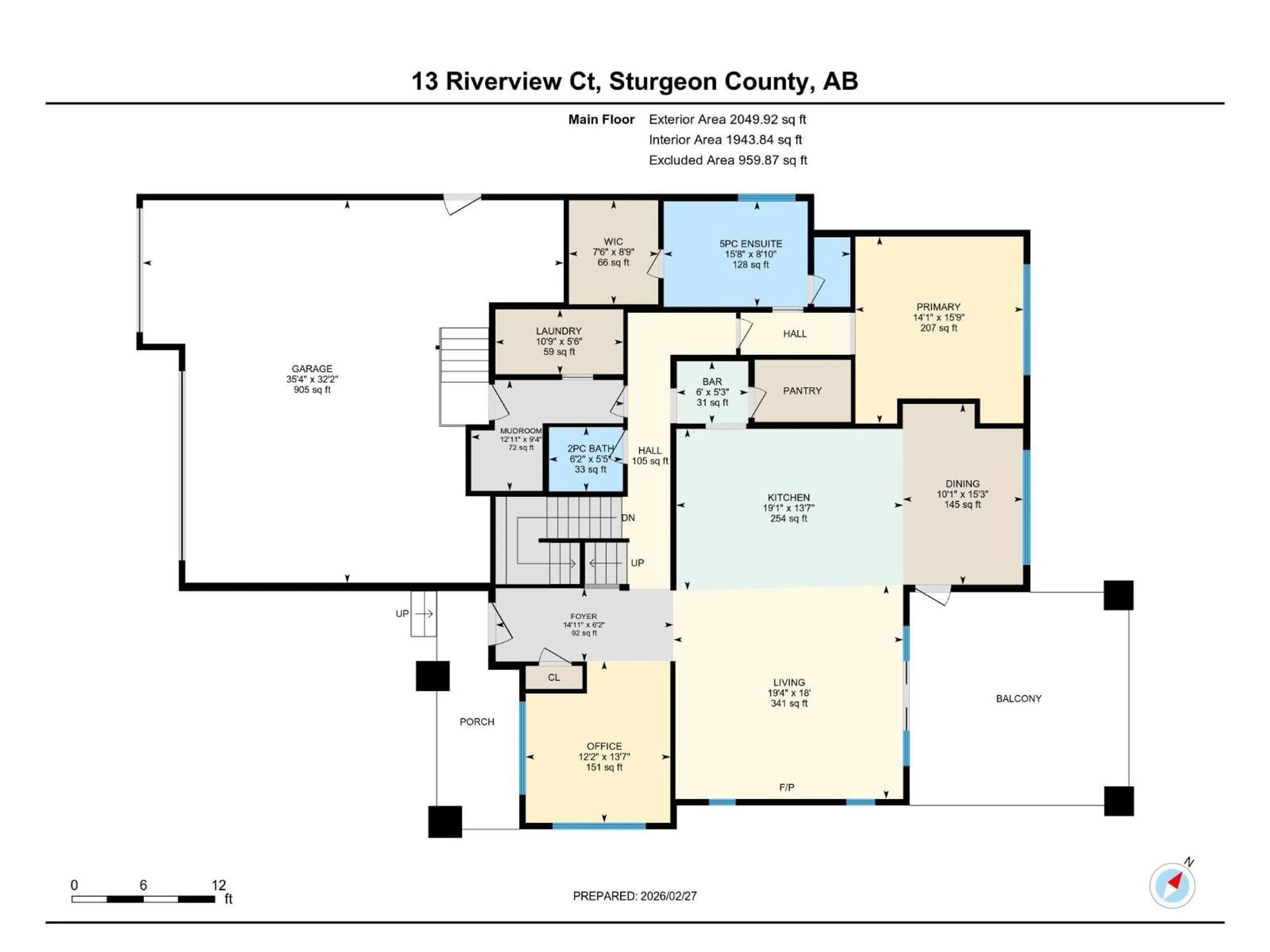 Floor plan for 25122 - 13 STURGEON RD, Rural Sturgeon County Alberta T8T1S6