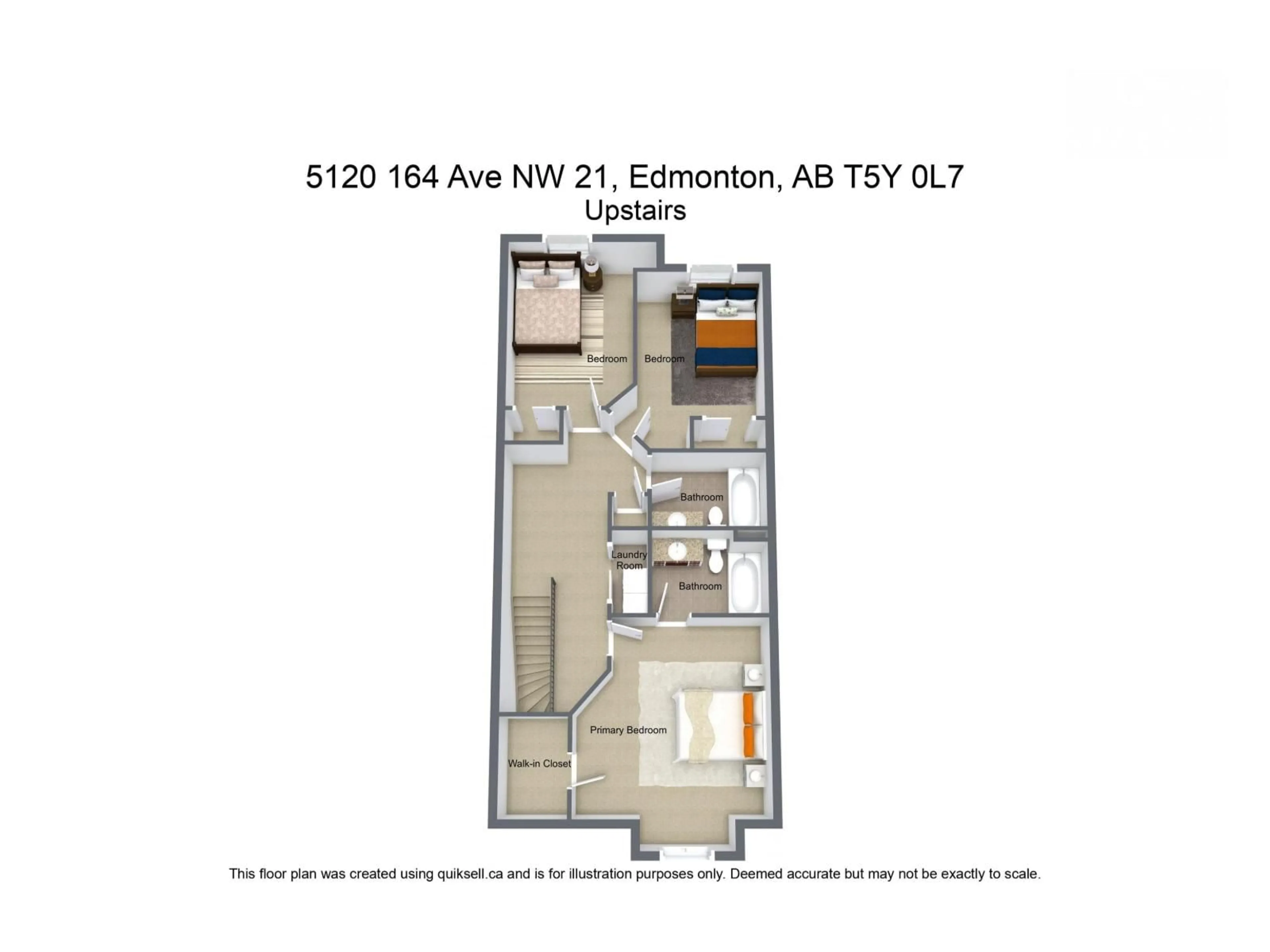 Floor plan for #21 - 5120 164 AV, Edmonton Alberta T5Y0L7