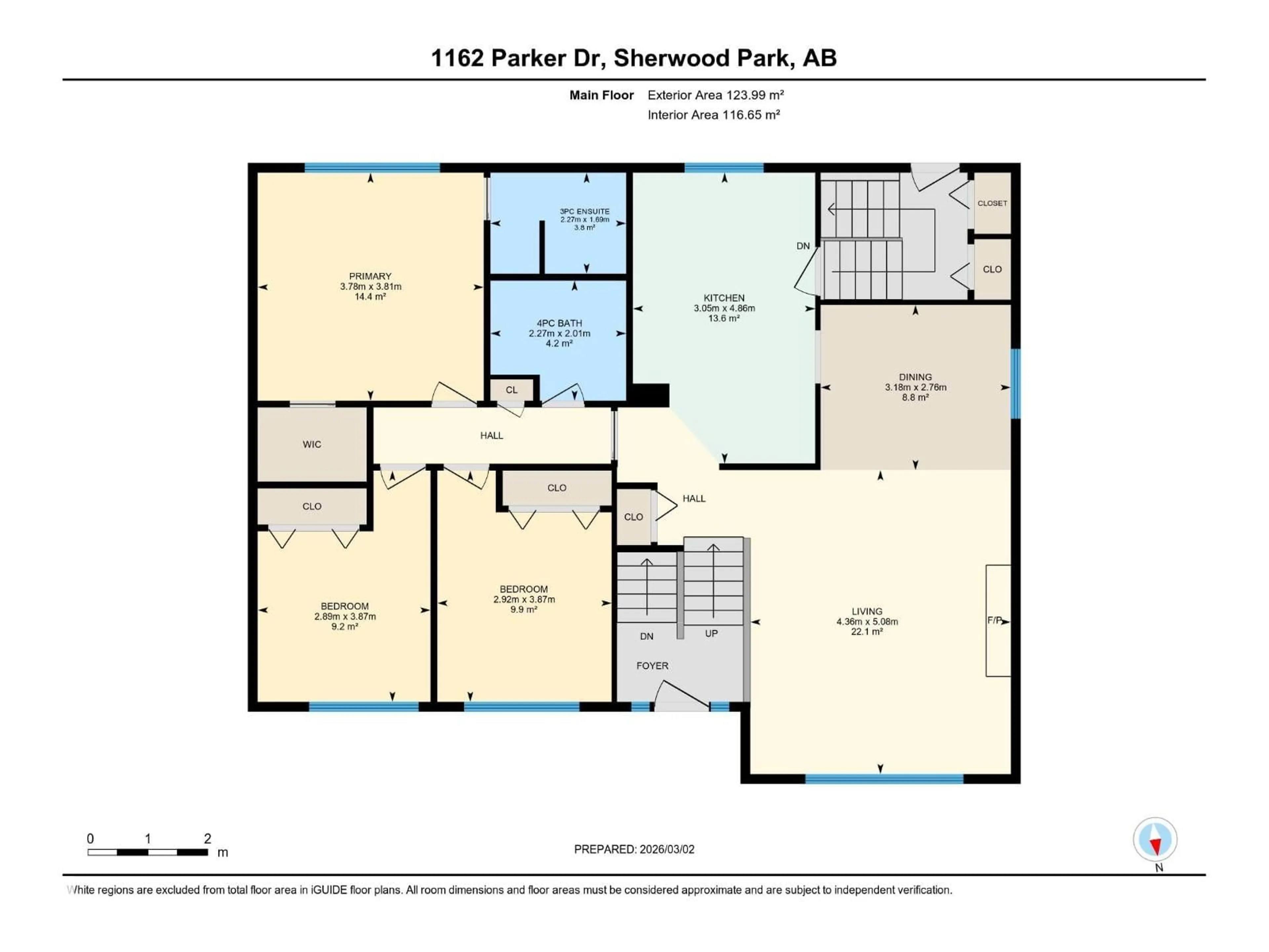 Floor plan for 1162 PARKER MR, Sherwood Park Alberta T8A3Z2