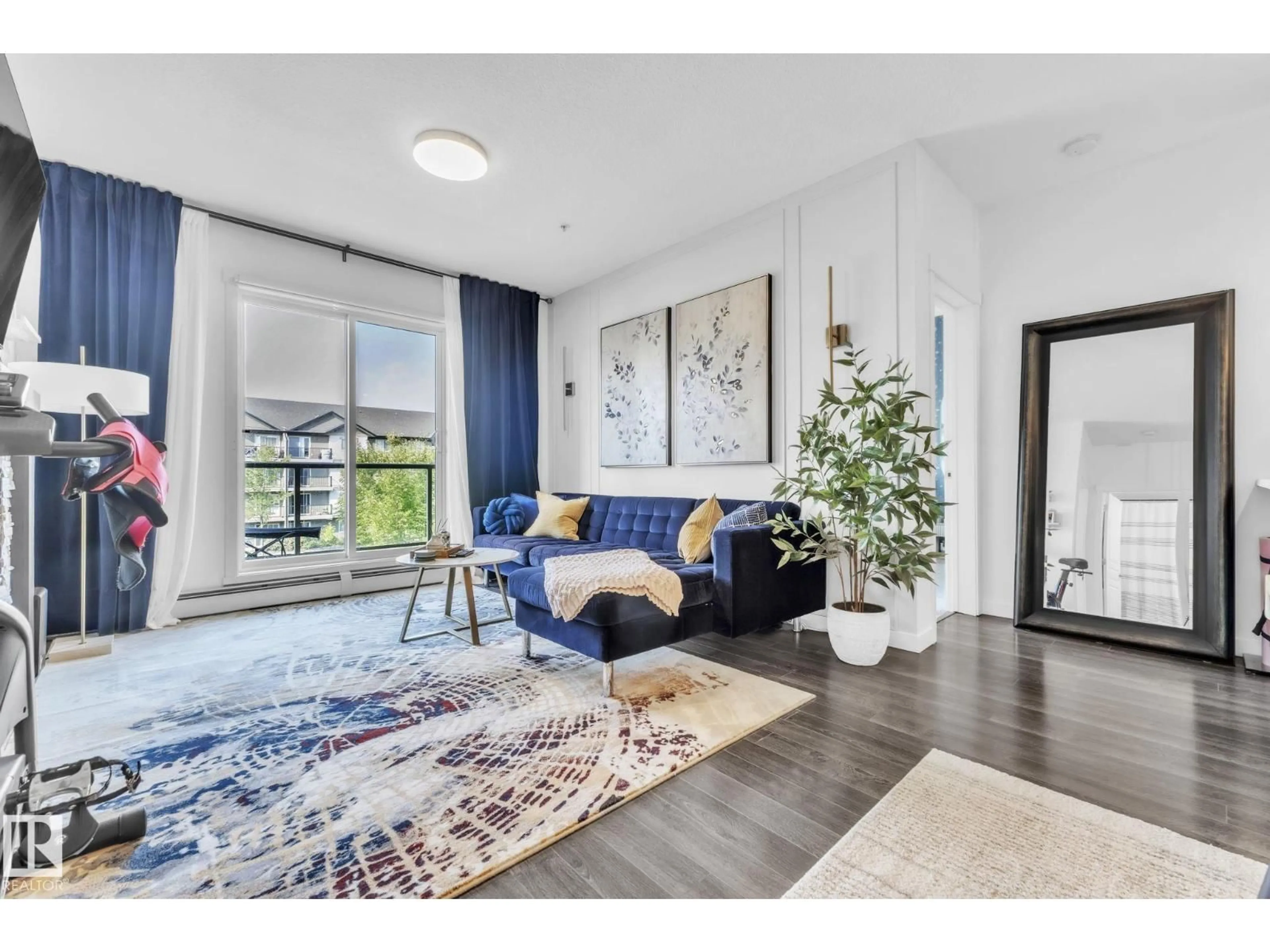 Living room with furniture, unknown for #203 - 812 WELSH DR, Edmonton Alberta T6X1Y7