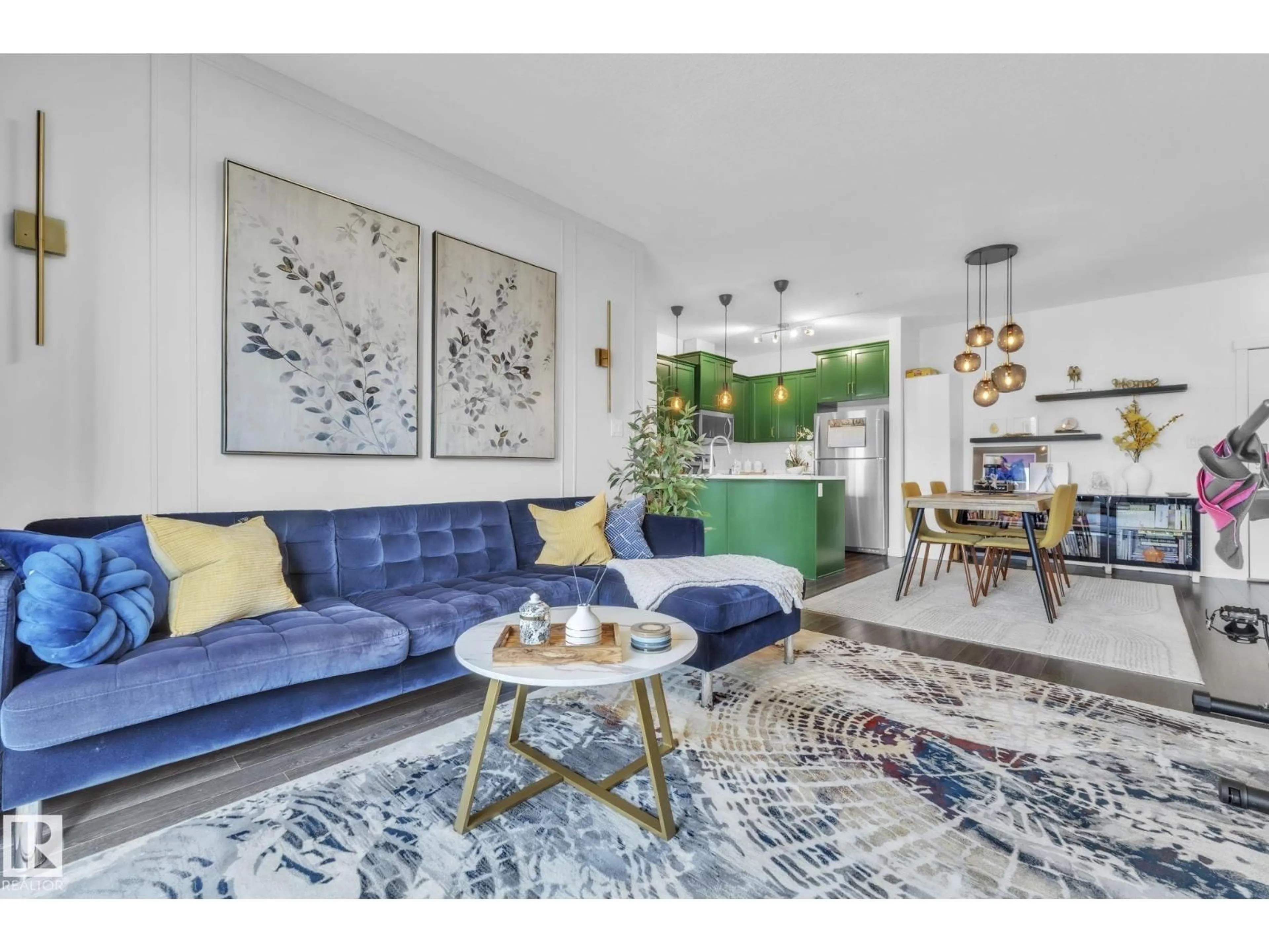 Living room with furniture, unknown for #203 - 812 WELSH DR, Edmonton Alberta T6X1Y7