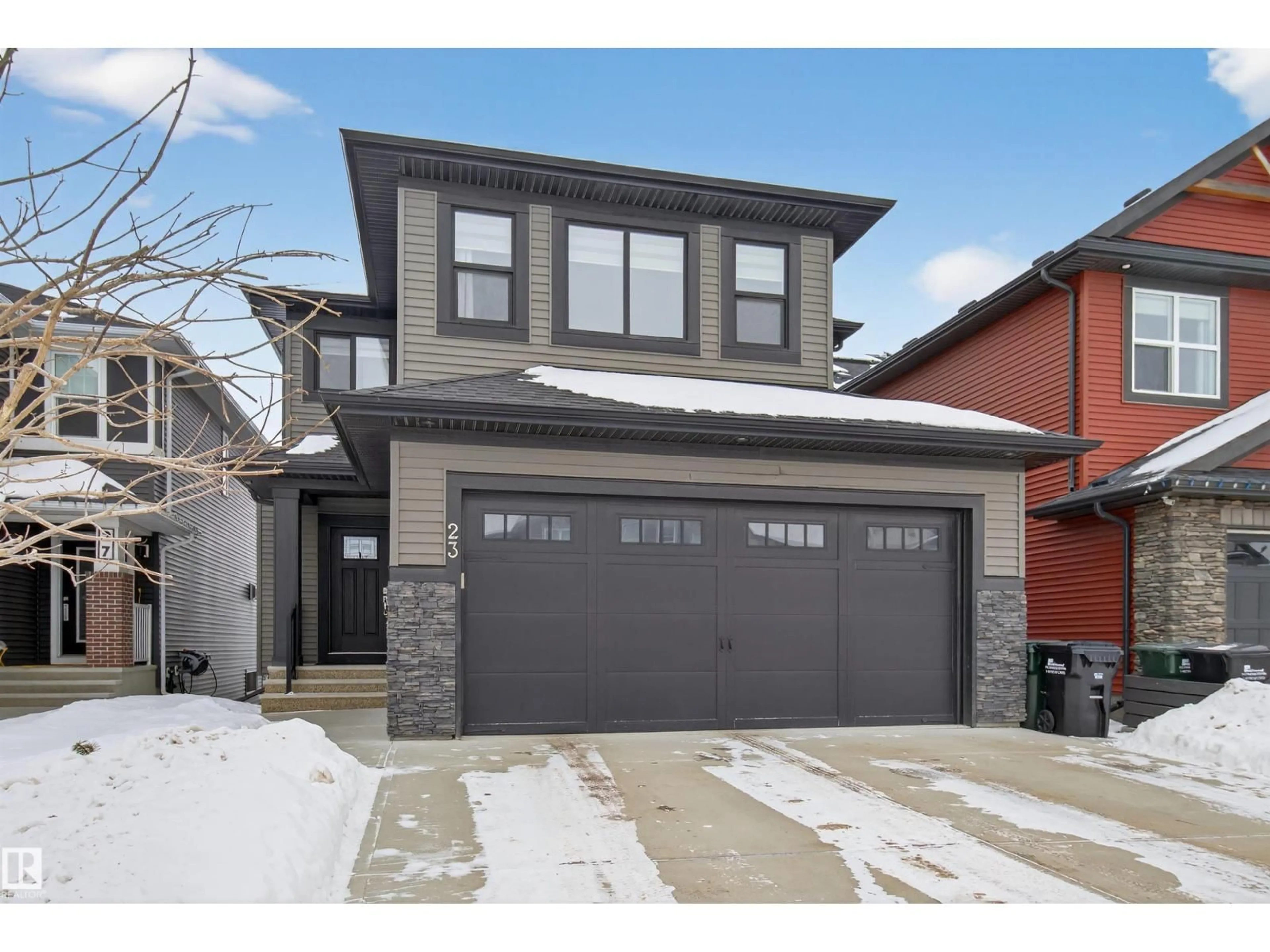Home with brick exterior material, street for 23 ABERDEEN CR, Sherwood Park Alberta T8H1W7