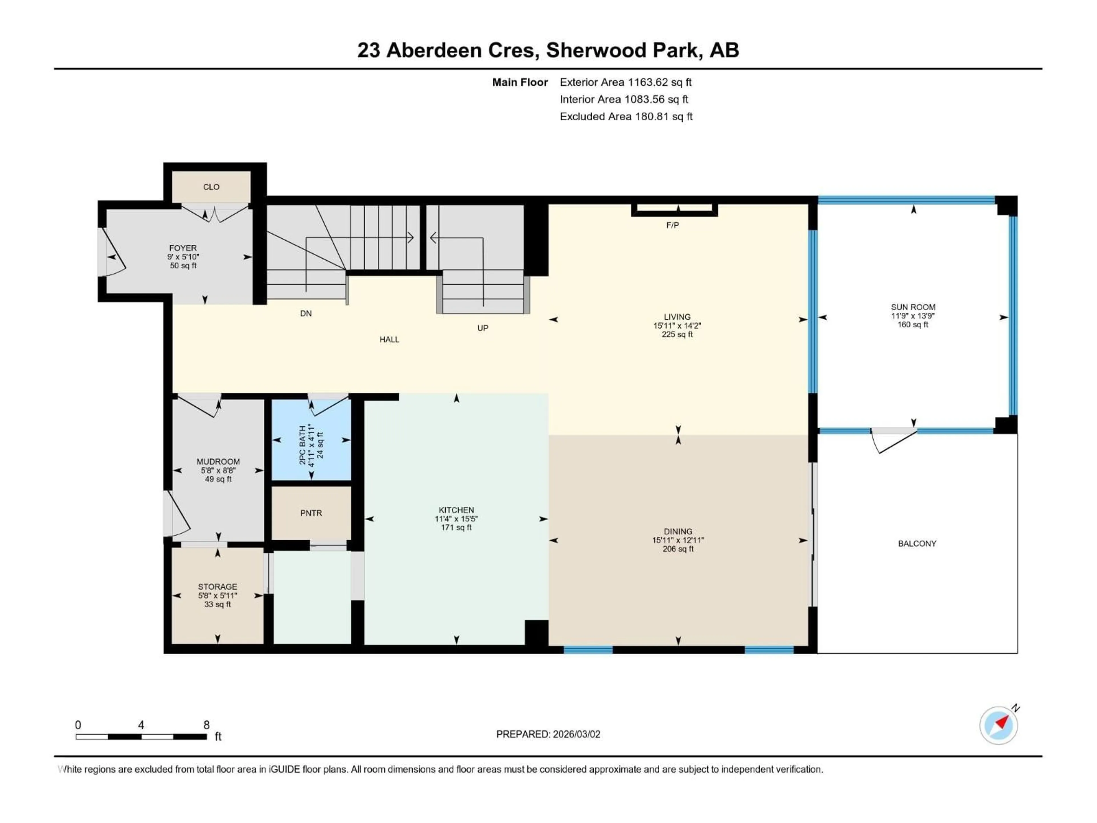 Floor plan for 23 ABERDEEN CR, Sherwood Park Alberta T8H1W7