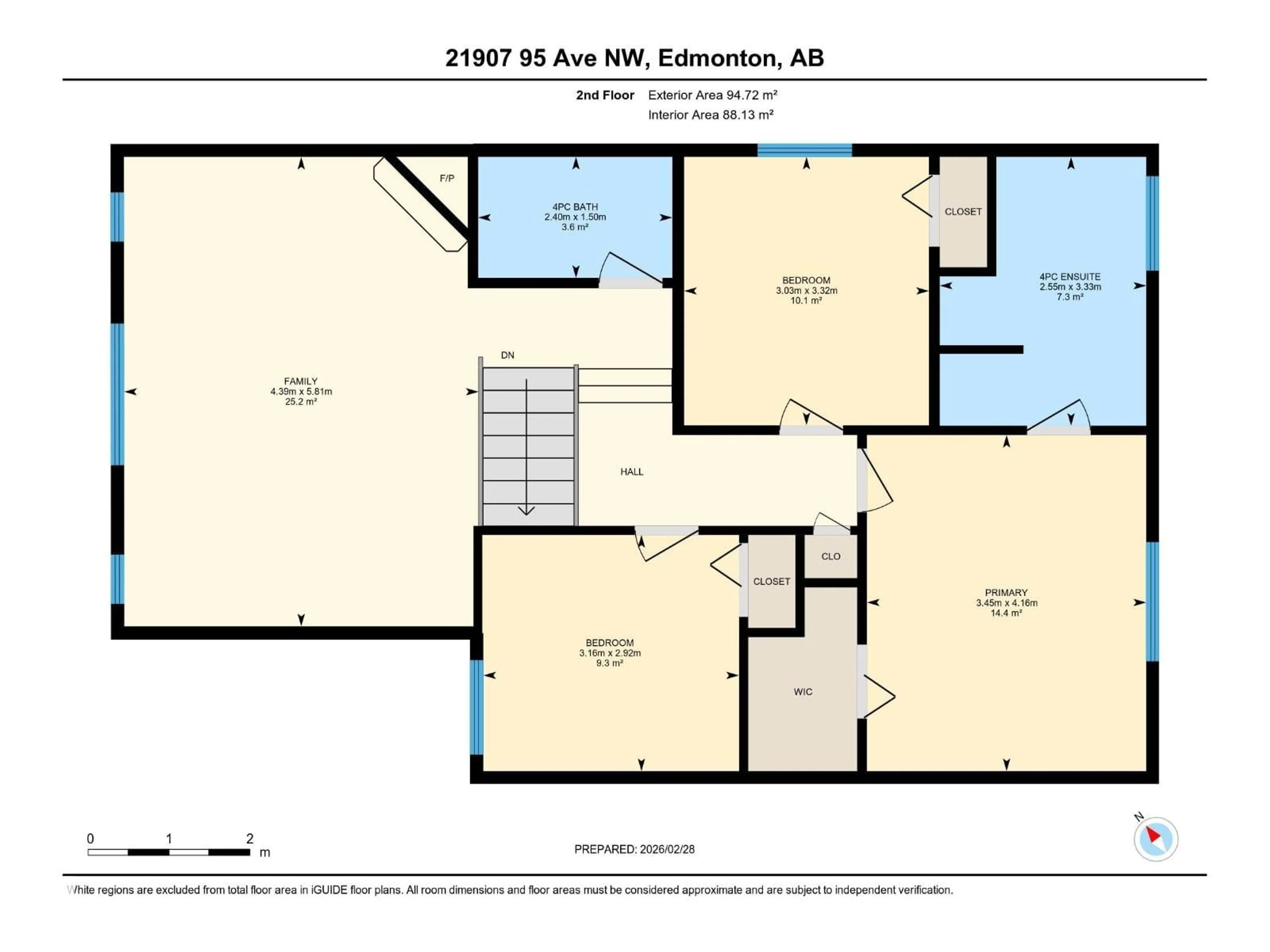 Floor plan for 21907 95 AV, Edmonton Alberta T5T1N2