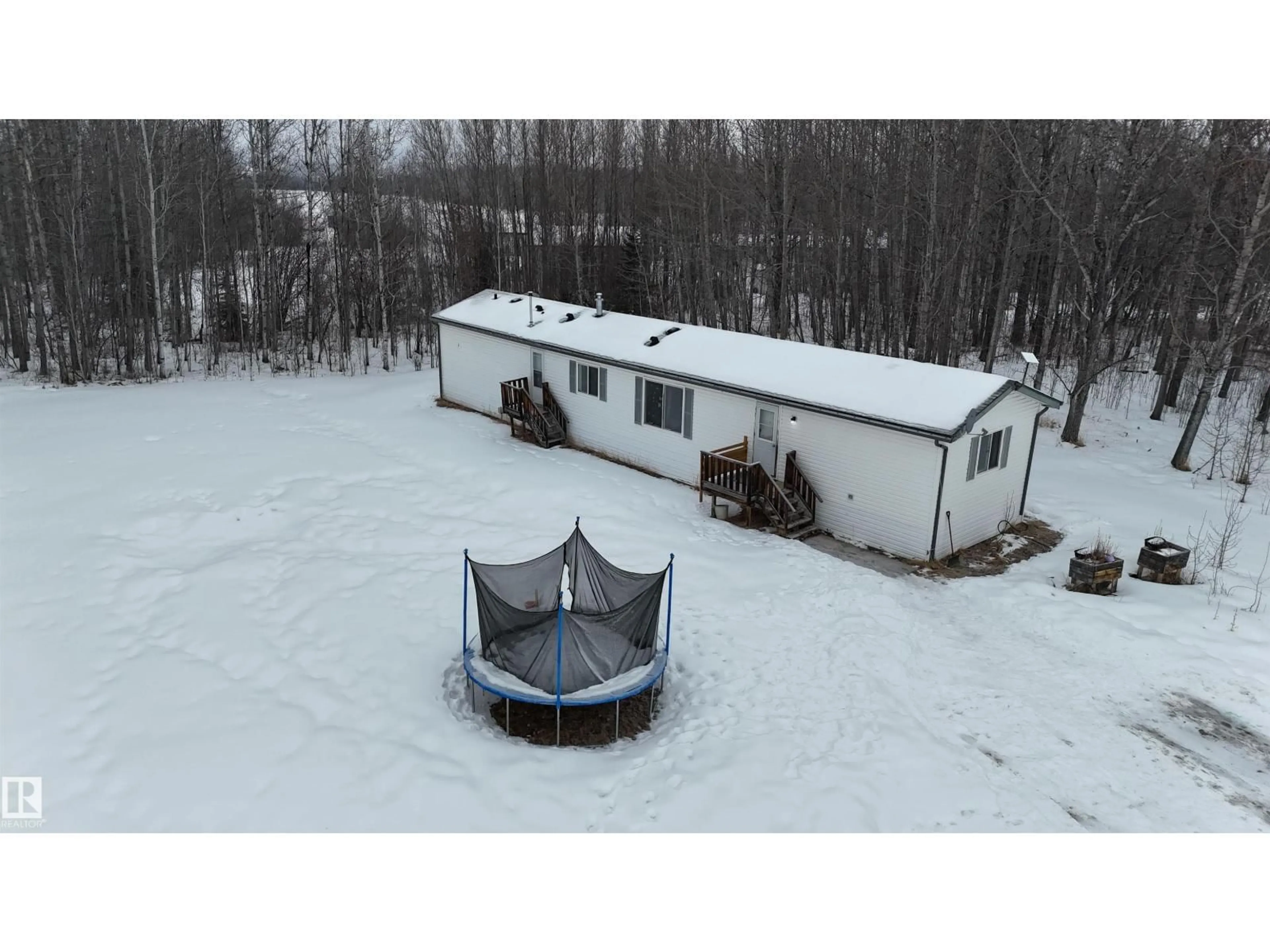 A pic from outside/outdoor area/front of a property/back of a property/a pic from drone, building for 50403 RANGE ROAD 73, Rural Brazeau County Alberta T7A2A2