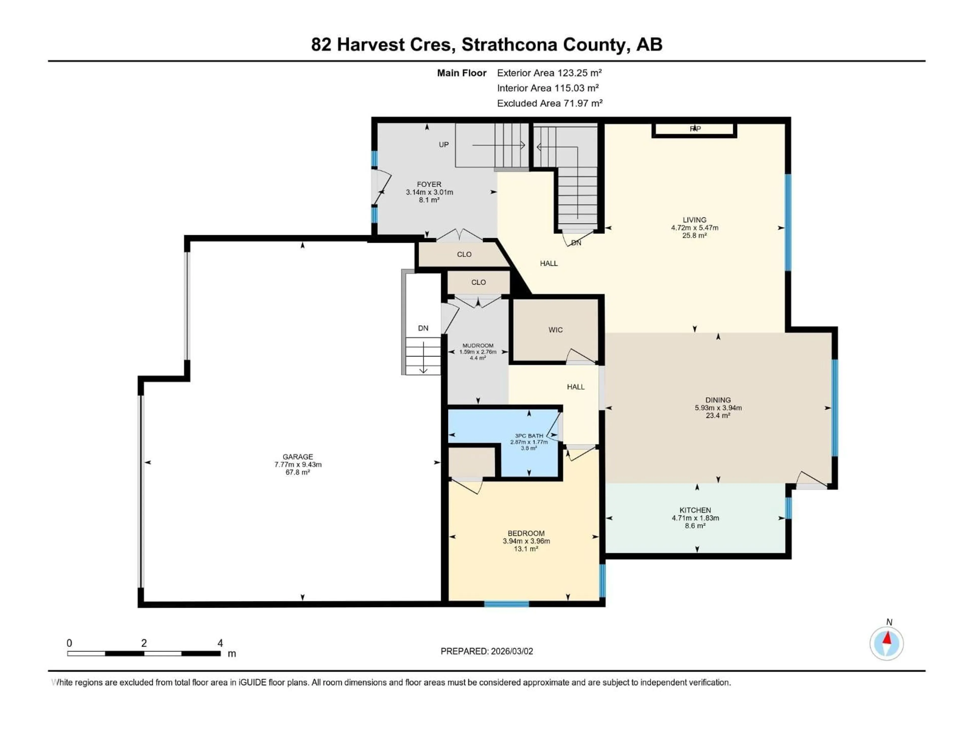 Floor plan for 82 HARVEST CR, Ardrossan Alberta T8E0B5