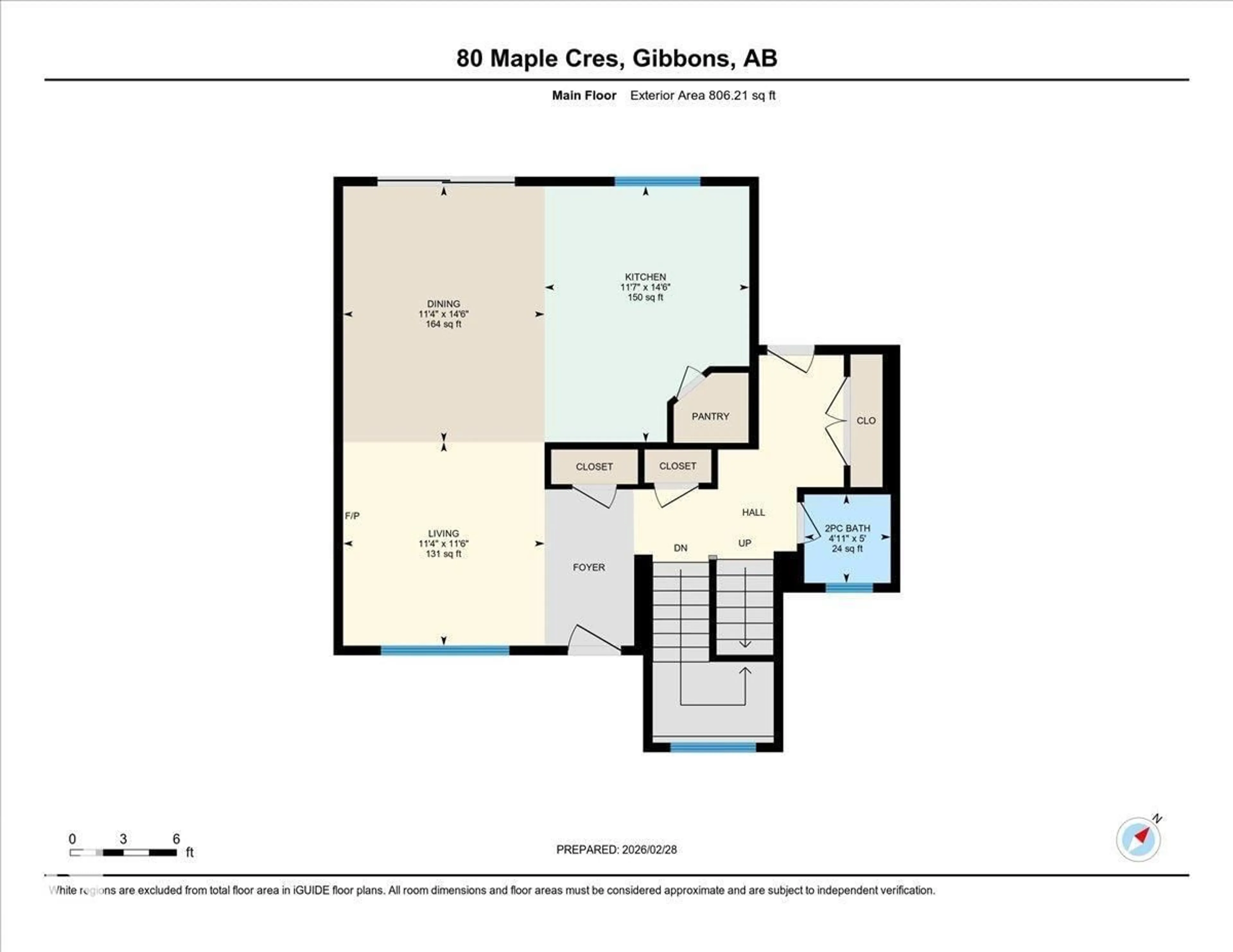 Floor plan for 80 MAPLE CR, Gibbons Alberta T0A1N0