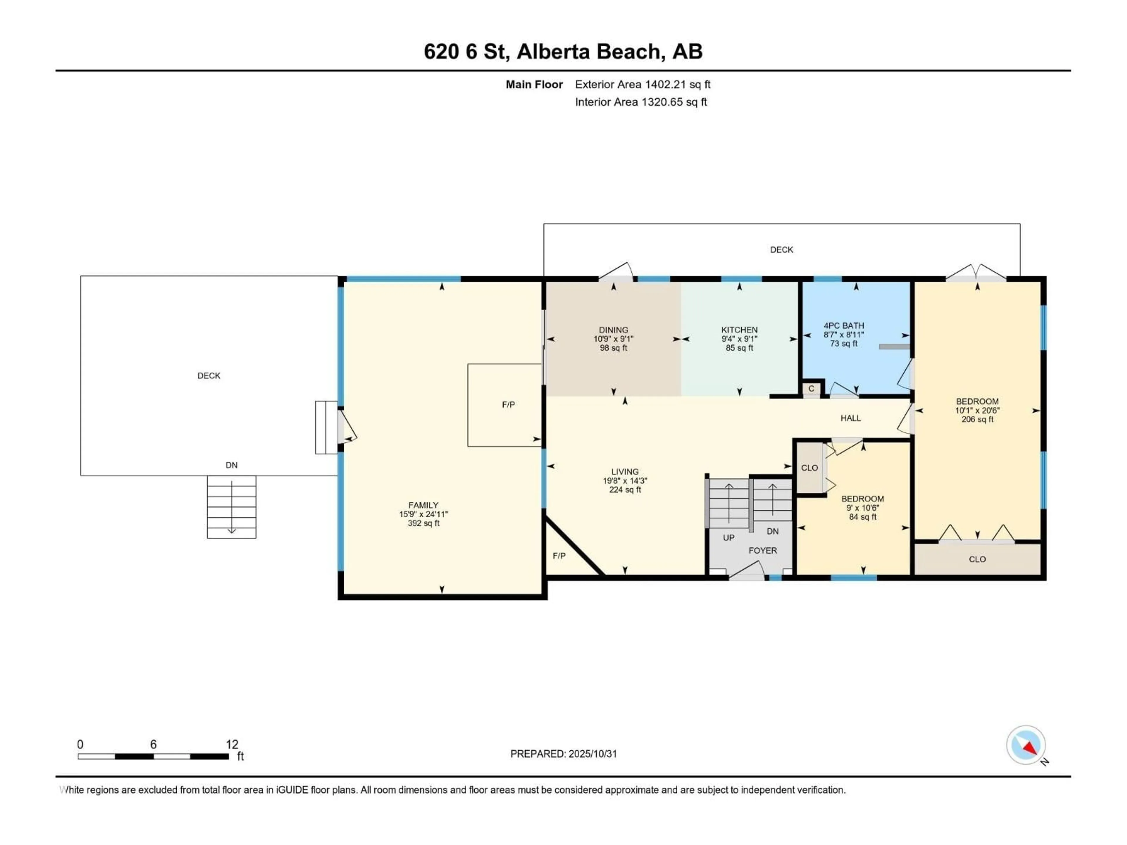 Floor plan for 620 6 ST, Rural Lac Ste. Anne County Alberta T0E1A0