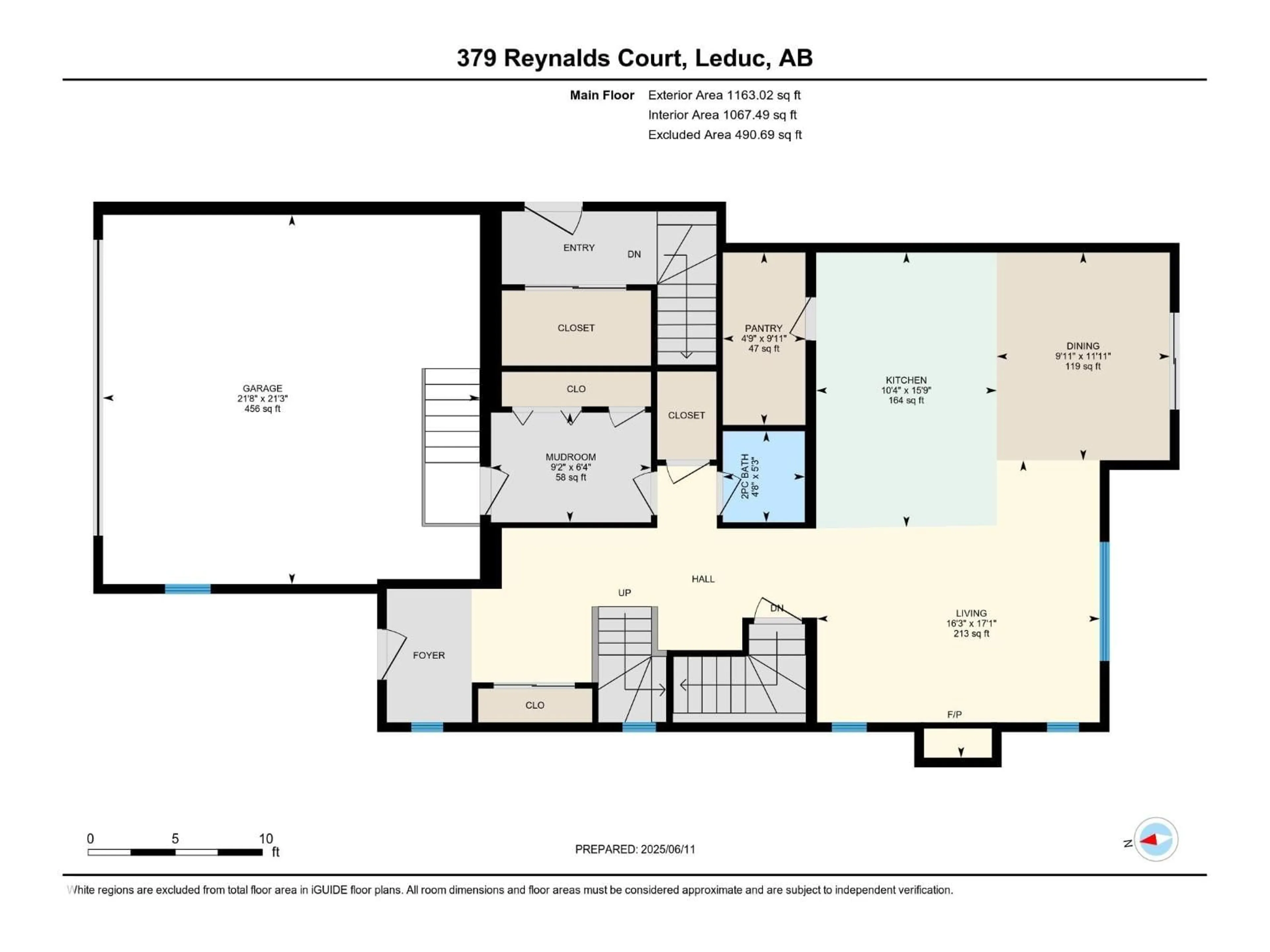Floor plan for 379 REYNALDS CO, Leduc Alberta T9E0T2