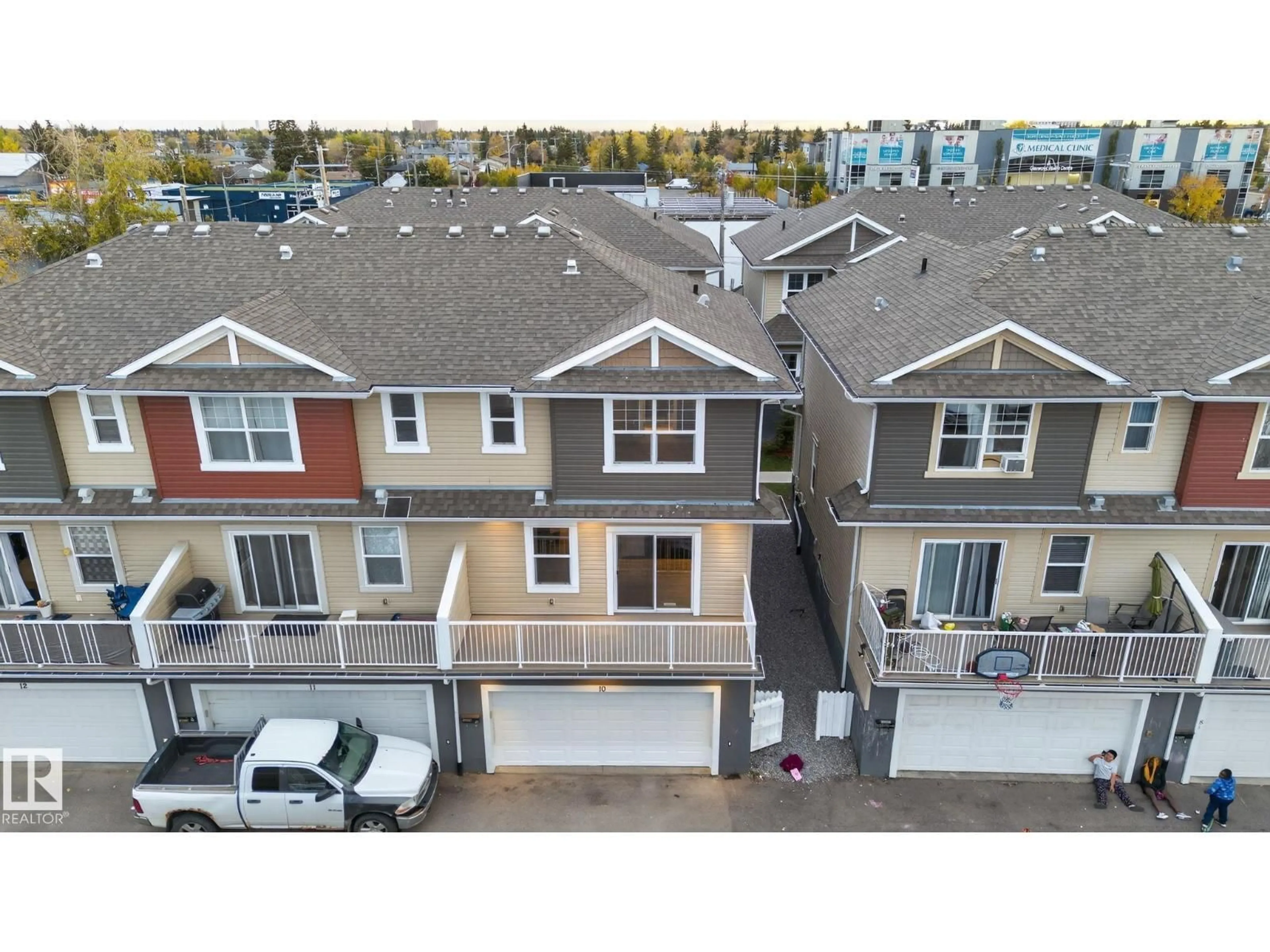 A pic from outside/outdoor area/front of a property/back of a property/a pic from drone, city buildings view from balcony for 10114 160 STREET NW, Edmonton Alberta T5P3E7