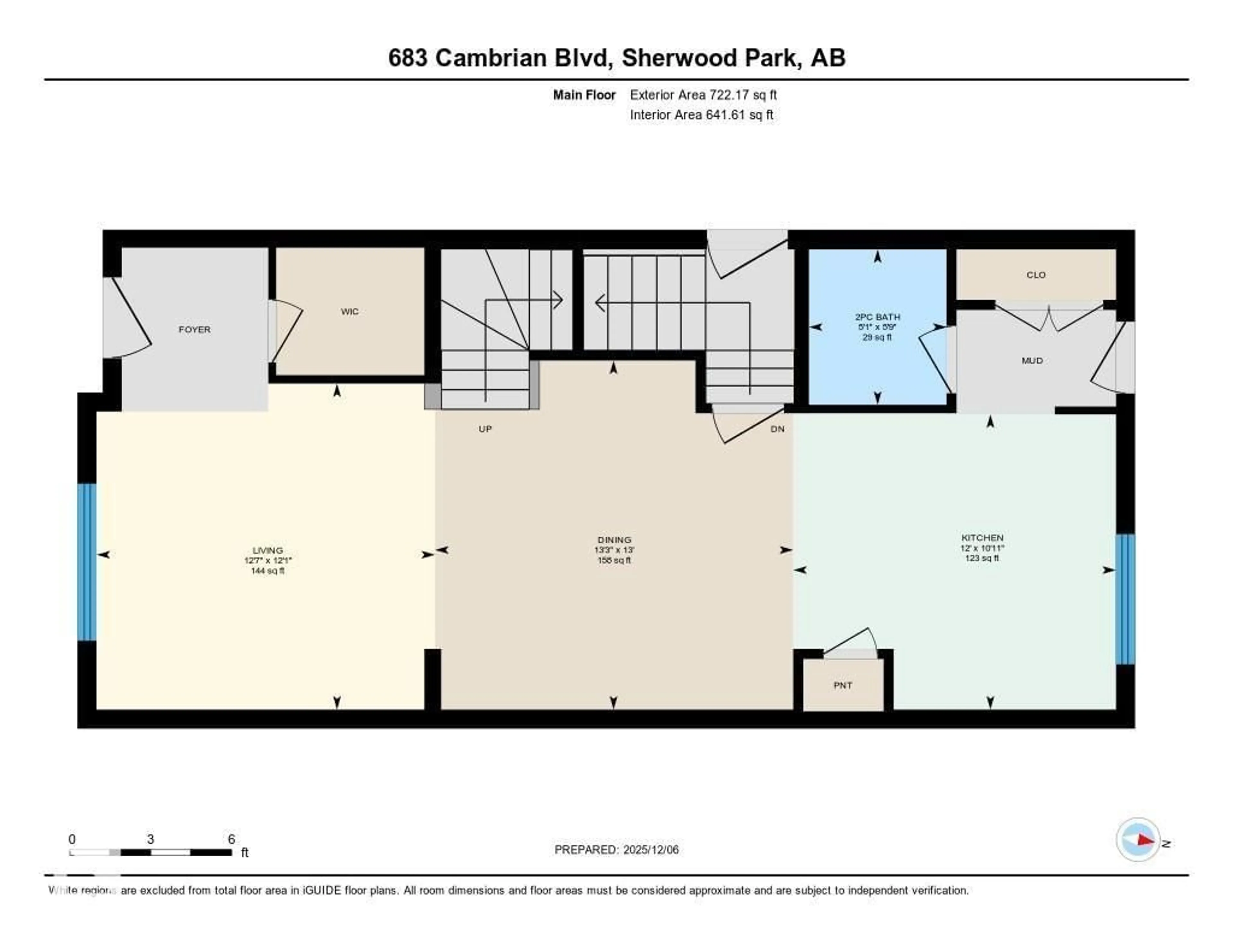 Floor plan for 683 CAMBRIAN BV, Sherwood Park Alberta T8H3B7