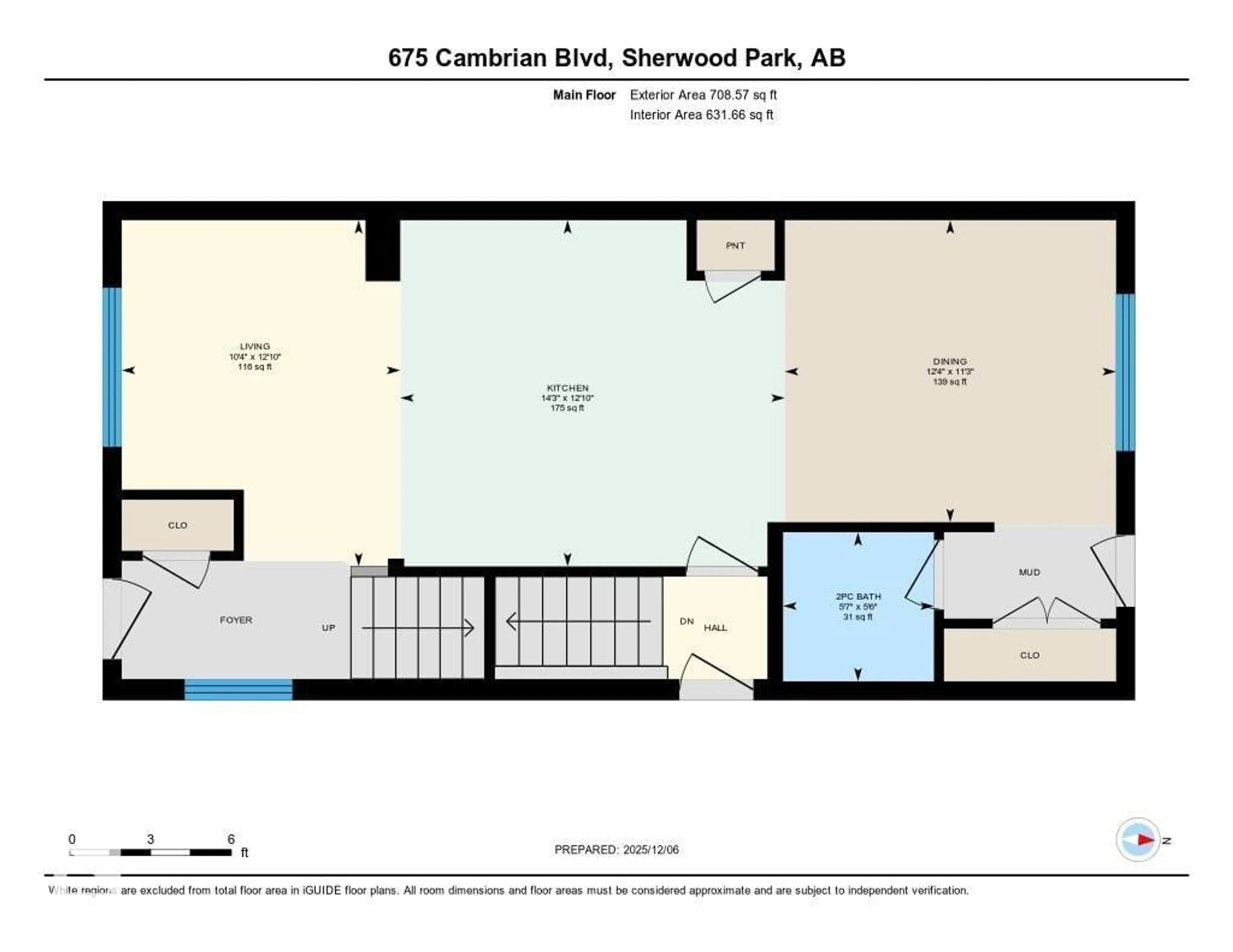 Floor plan for 675 CAMBRIAN BV, Sherwood Park Alberta T8H3B7