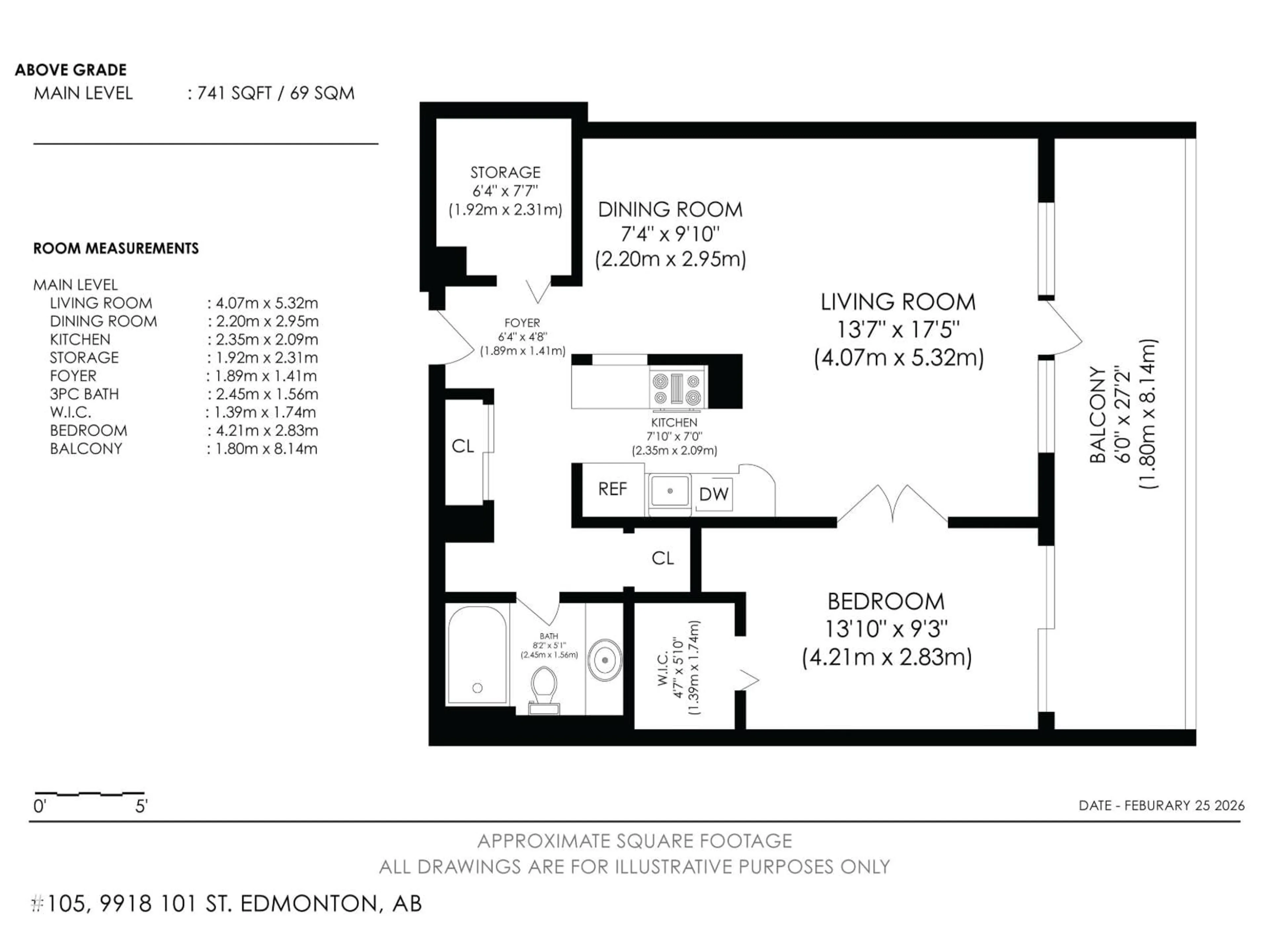Floor plan for 1509 101 ST, Edmonton Alberta T5K2L1
