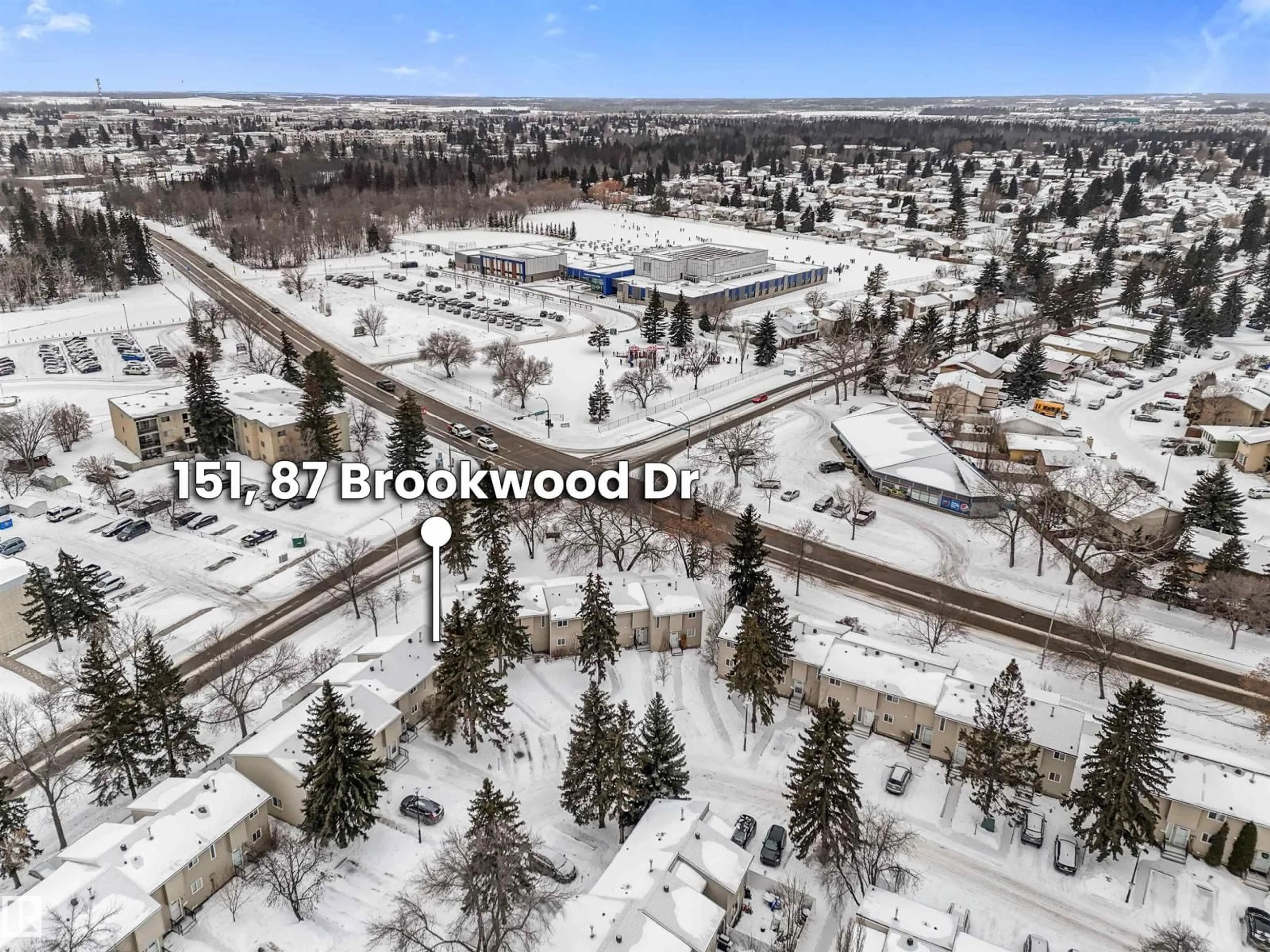 A pic from outside/outdoor area/front of a property/back of a property/a pic from drone, forest/trees view for 151 BROOKWOOD DR, Spruce Grove Alberta T7X1A5