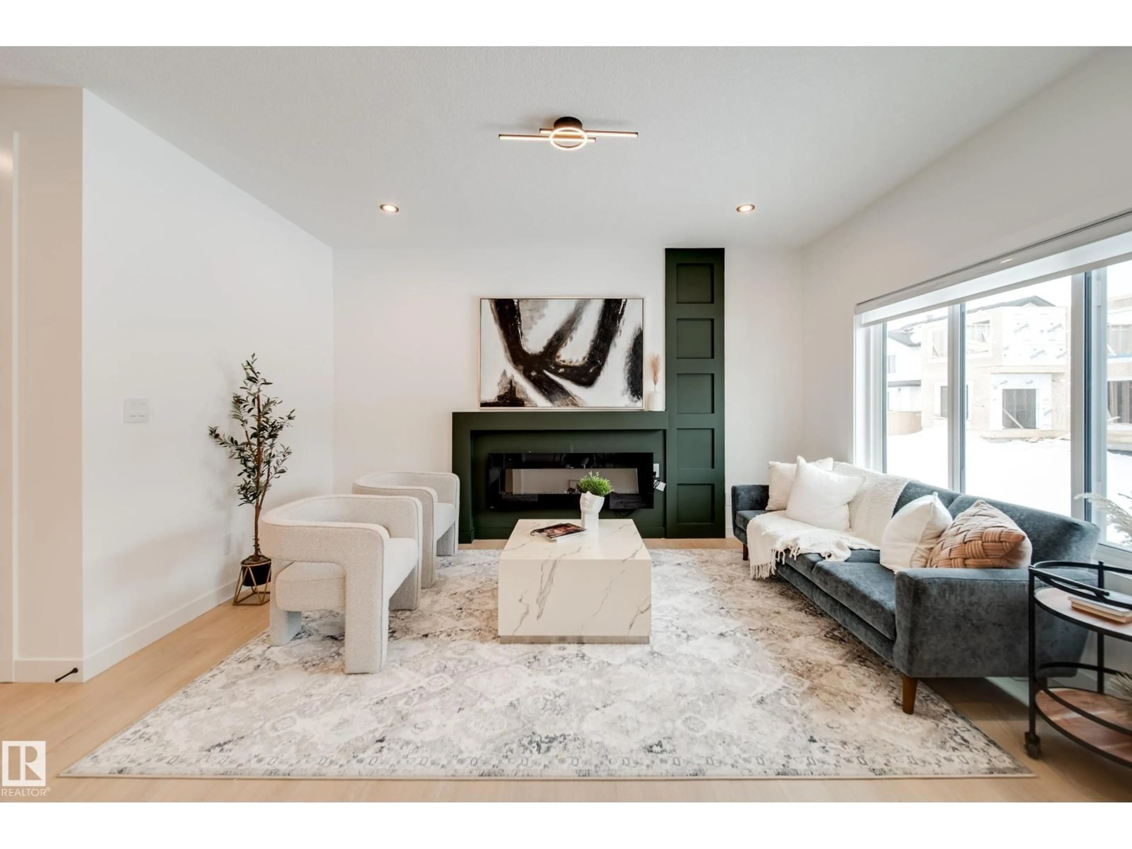 Living room with furniture, unknown for 24 BLACKBIRD BN, Fort Saskatchewan Alberta T8L0G6