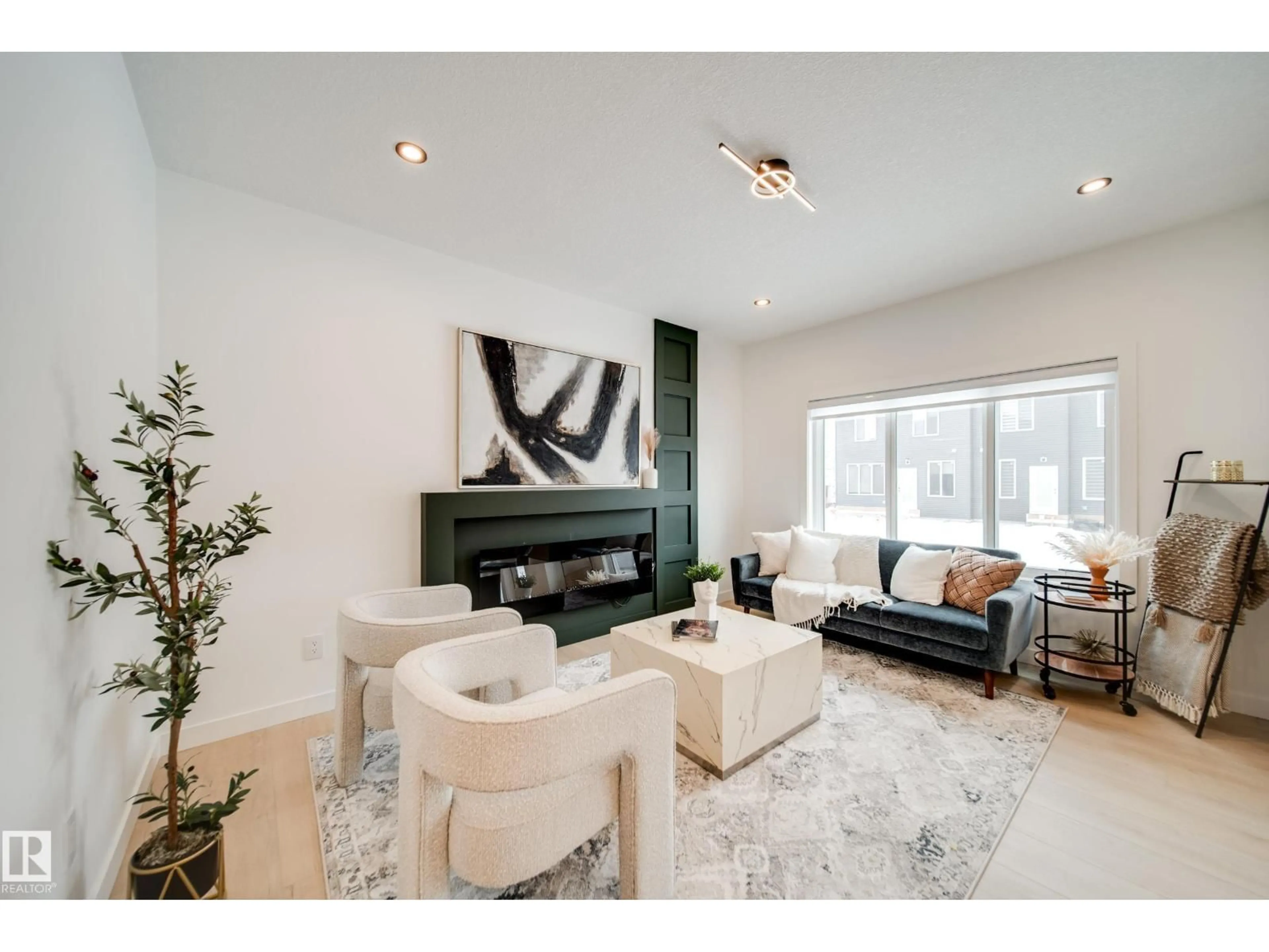 Living room with furniture, unknown for 24 BLACKBIRD BN, Fort Saskatchewan Alberta T8L0G6