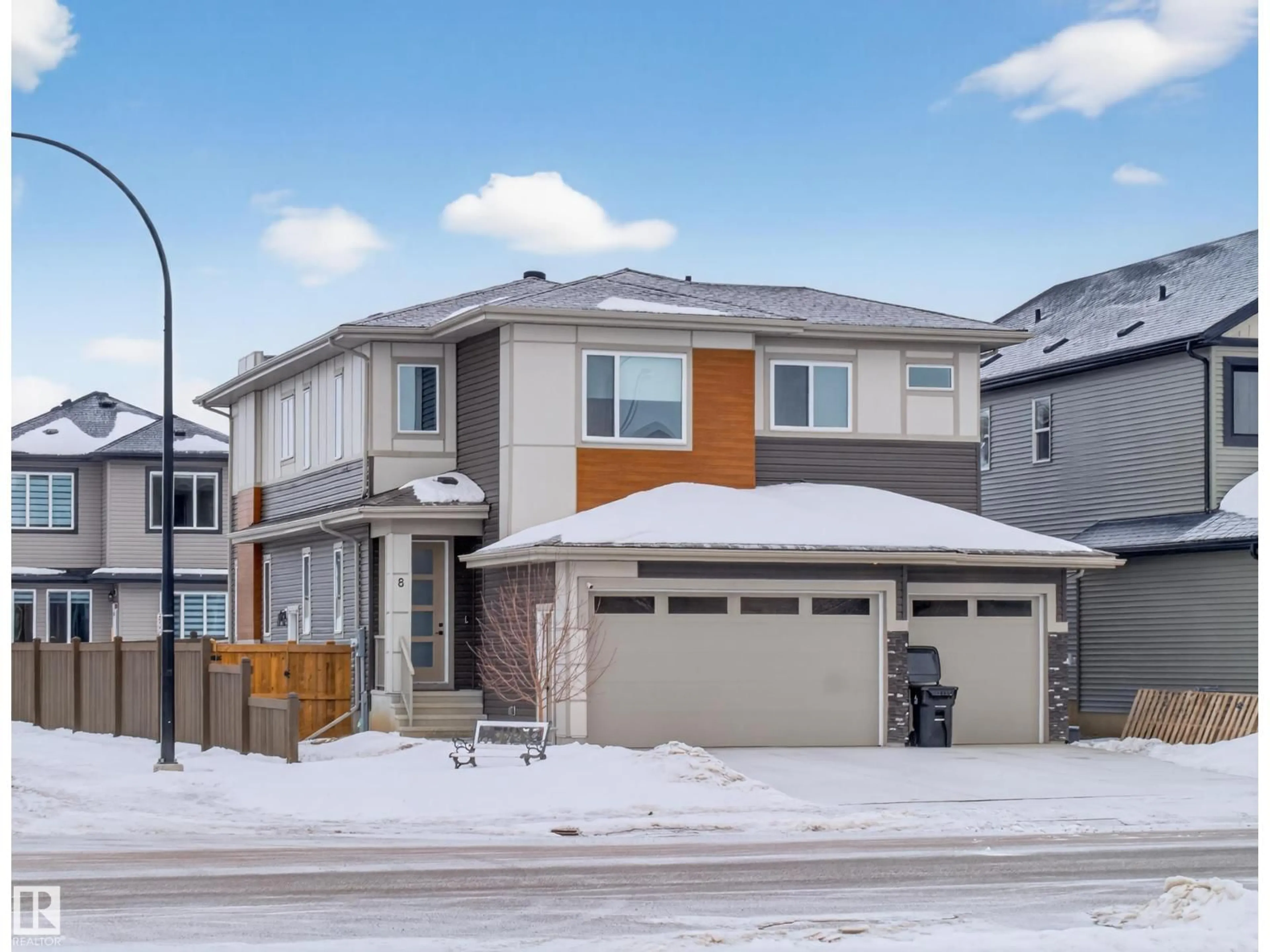 Home with vinyl exterior material, street for 8 PRESCOTT BV, Spruce Grove Alberta T7X0R5