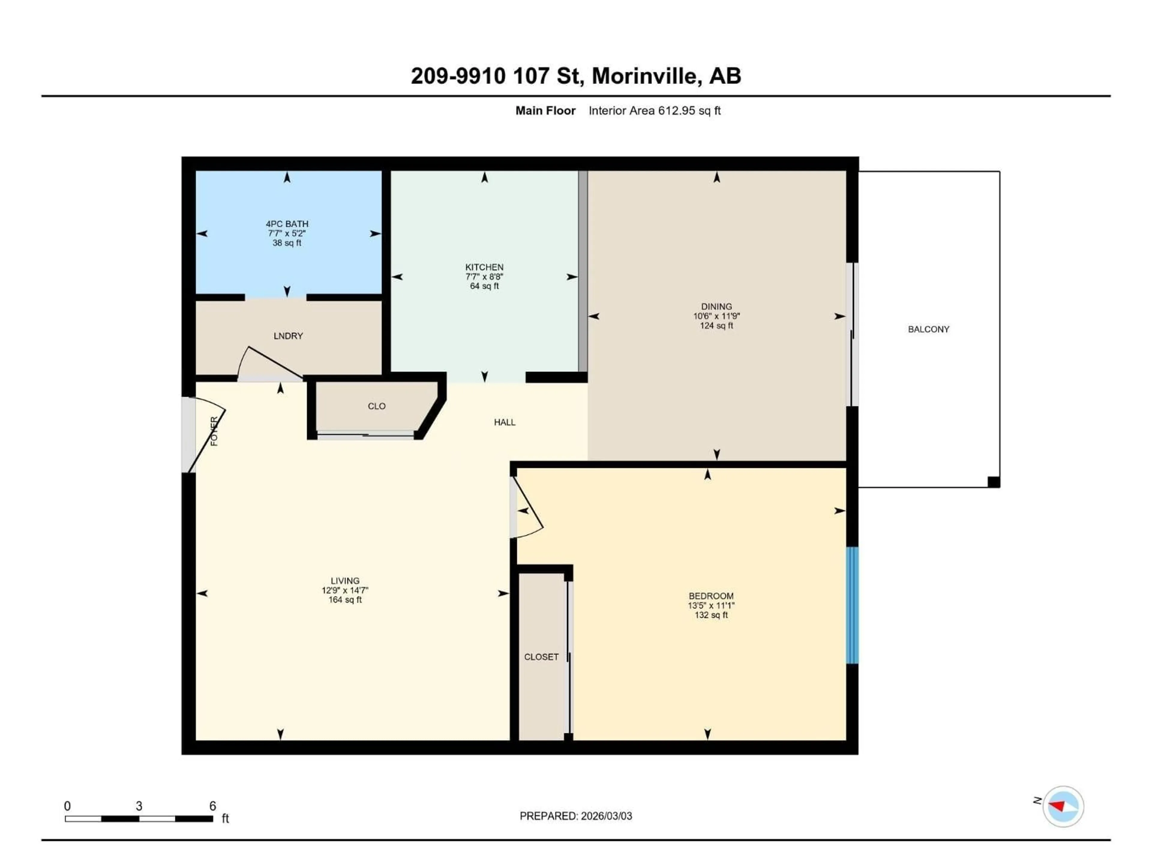 Floor plan for #209 - 9910 107 ST, Morinville Alberta T8R0A3