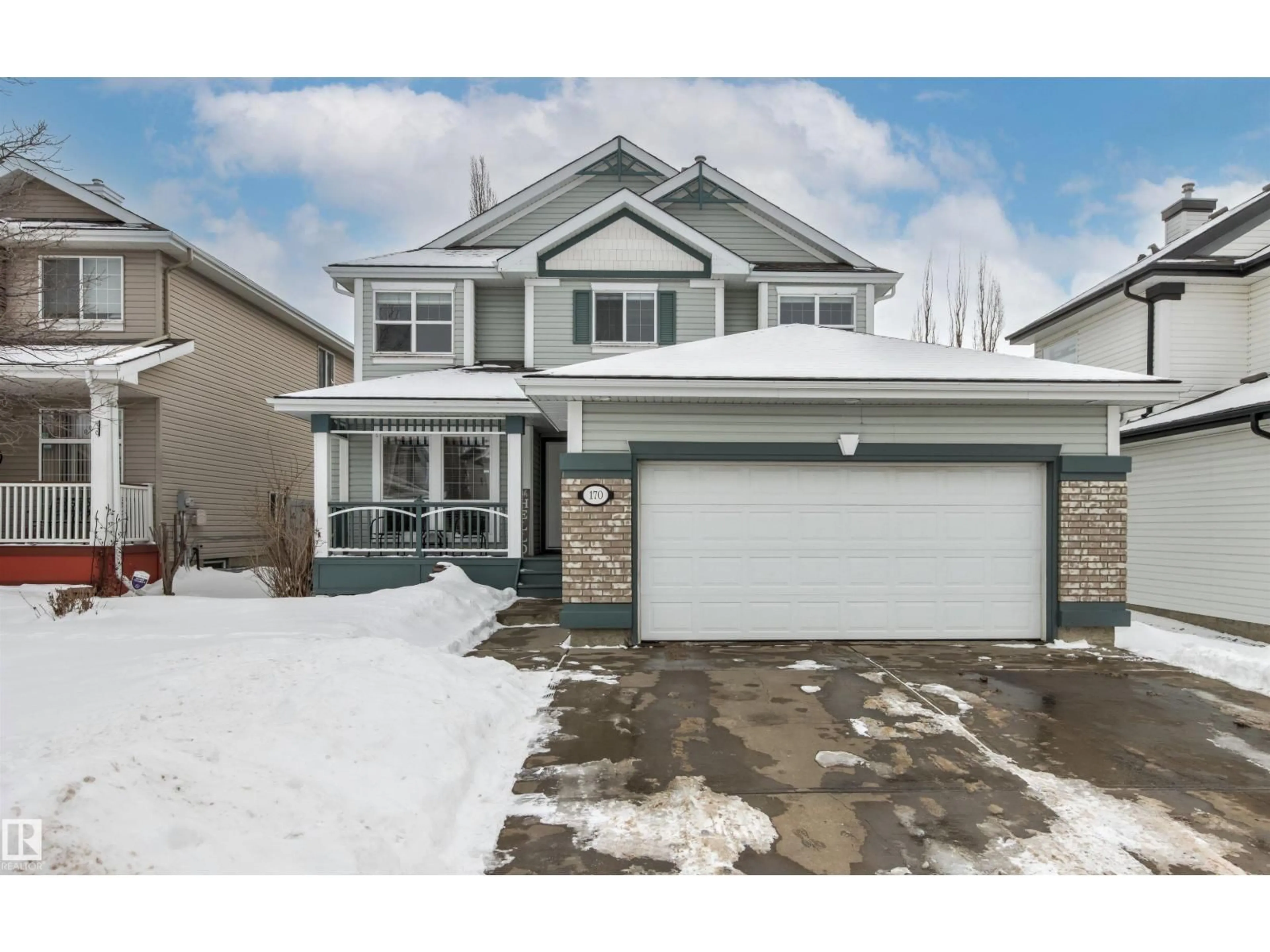 Home with vinyl exterior material, street for 170 GALLAND CR, Edmonton Alberta T5T6P3
