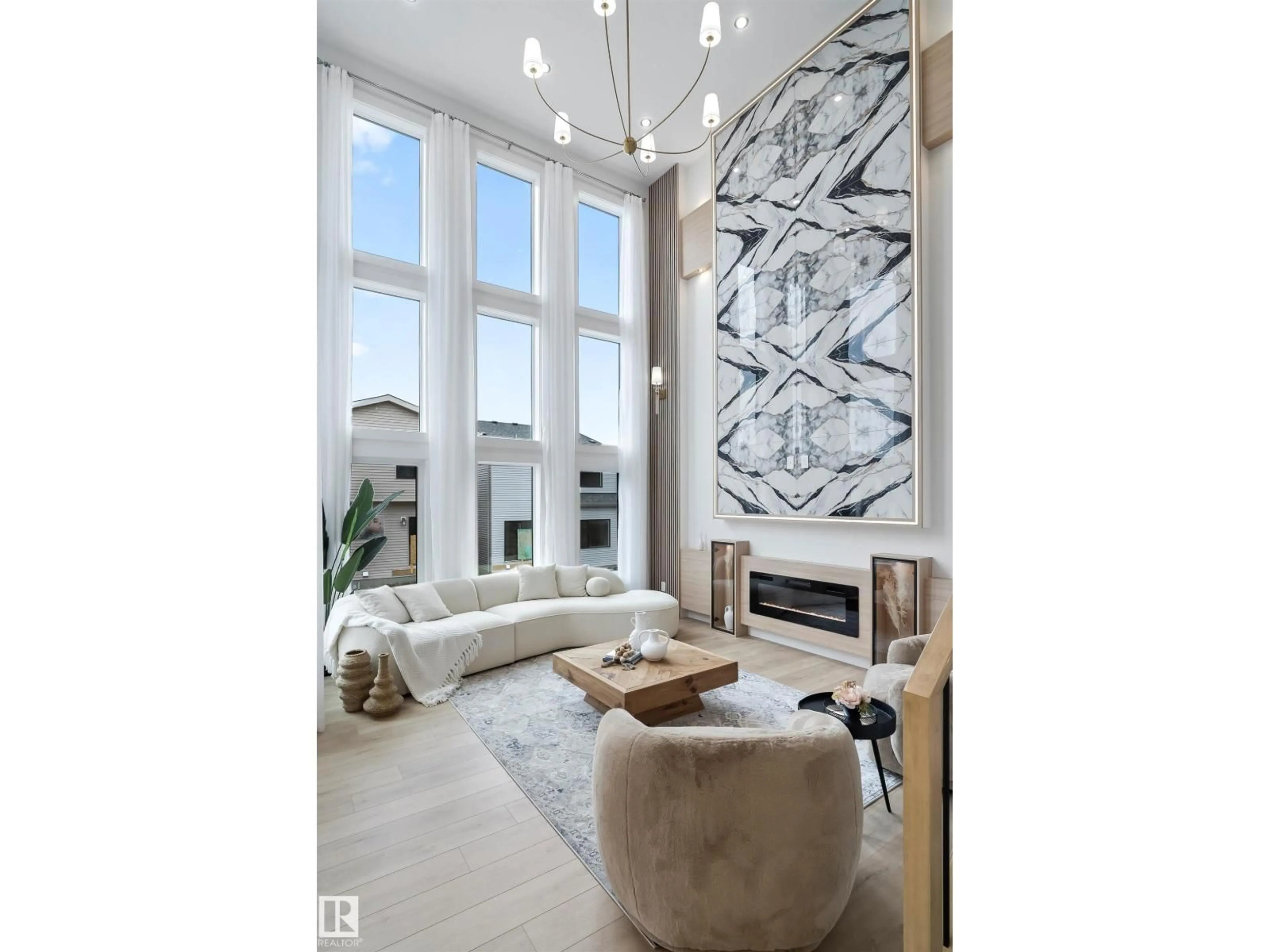 Living room with furniture, unknown for 13152 187 AV, Edmonton Alberta T6V0N3