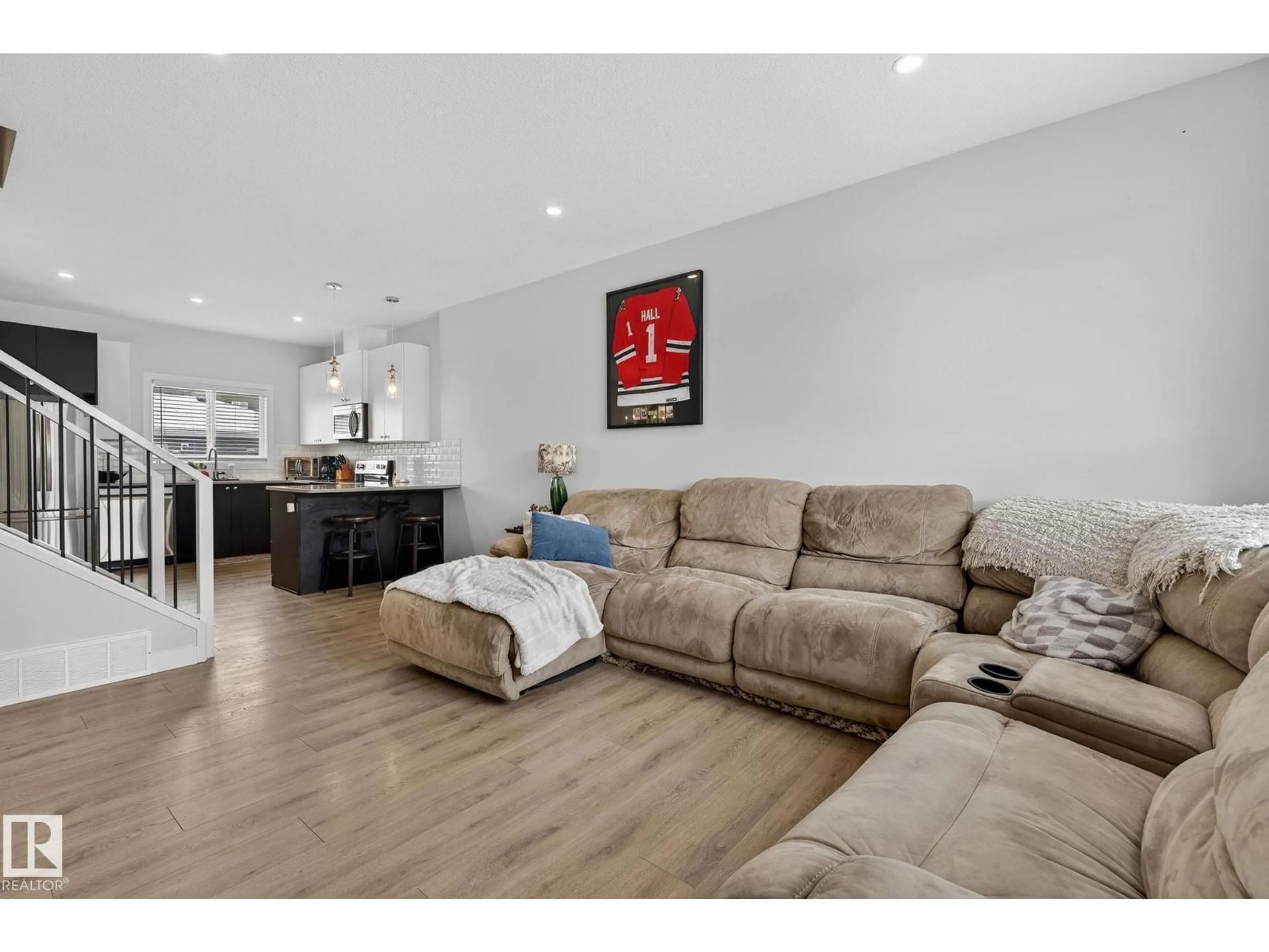 Living room with furniture, unknown for 17 FENWYCK BV, Spruce Grove Alberta T7X3R6